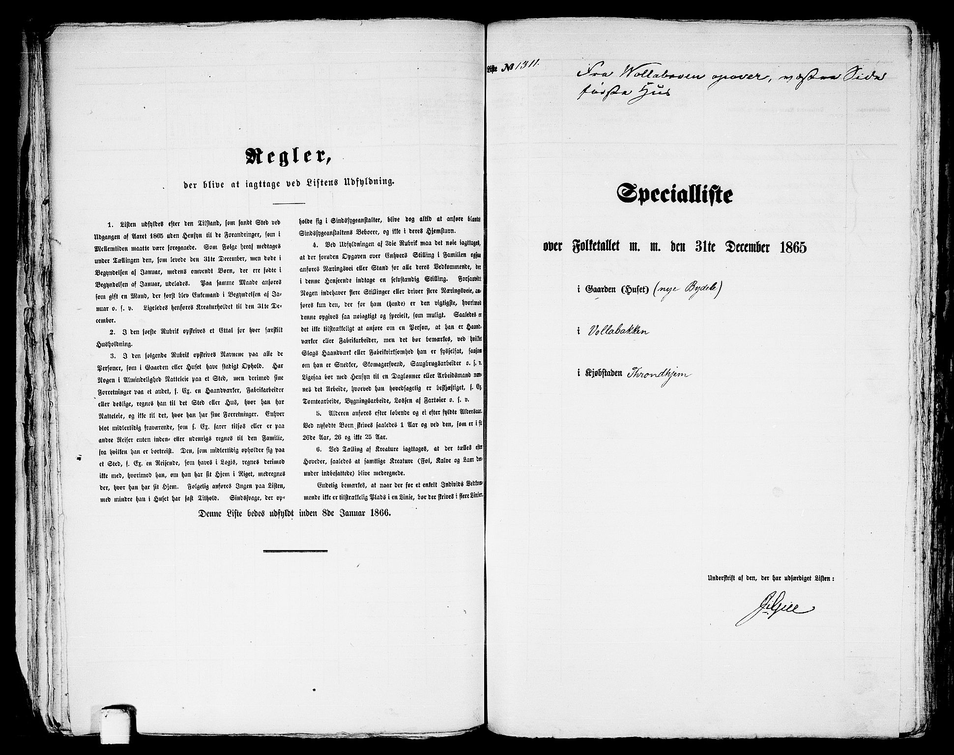 RA, 1865 census for Trondheim, 1865, p. 2721