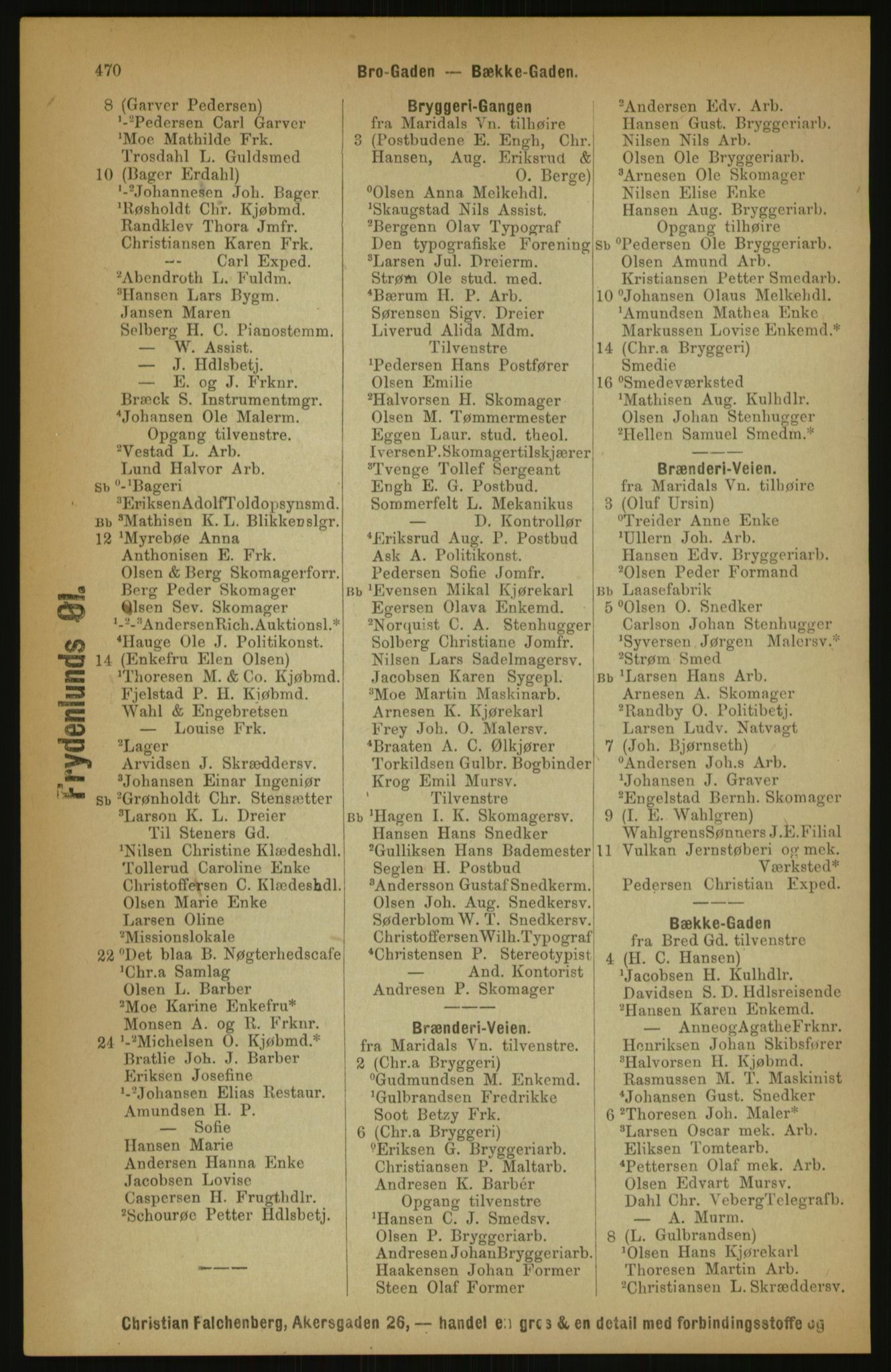 Kristiania/Oslo adressebok, PUBL/-, 1891, p. 470