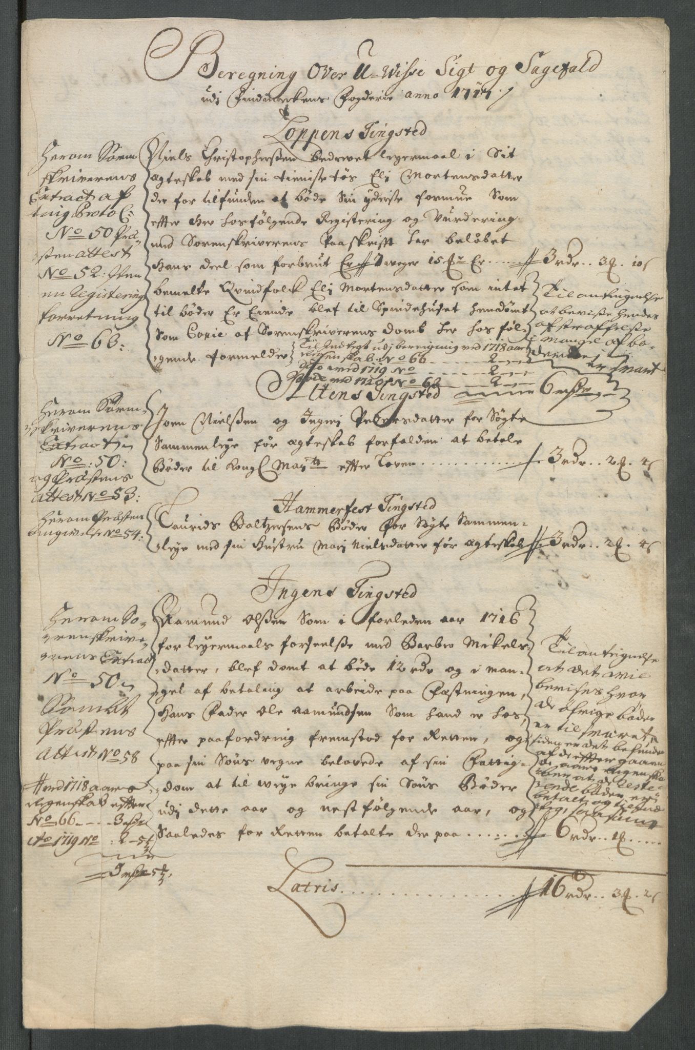 Rentekammeret inntil 1814, Reviderte regnskaper, Fogderegnskap, AV/RA-EA-4092/R69/L4857: Fogderegnskap Finnmark/Vardøhus, 1716-1718, p. 313