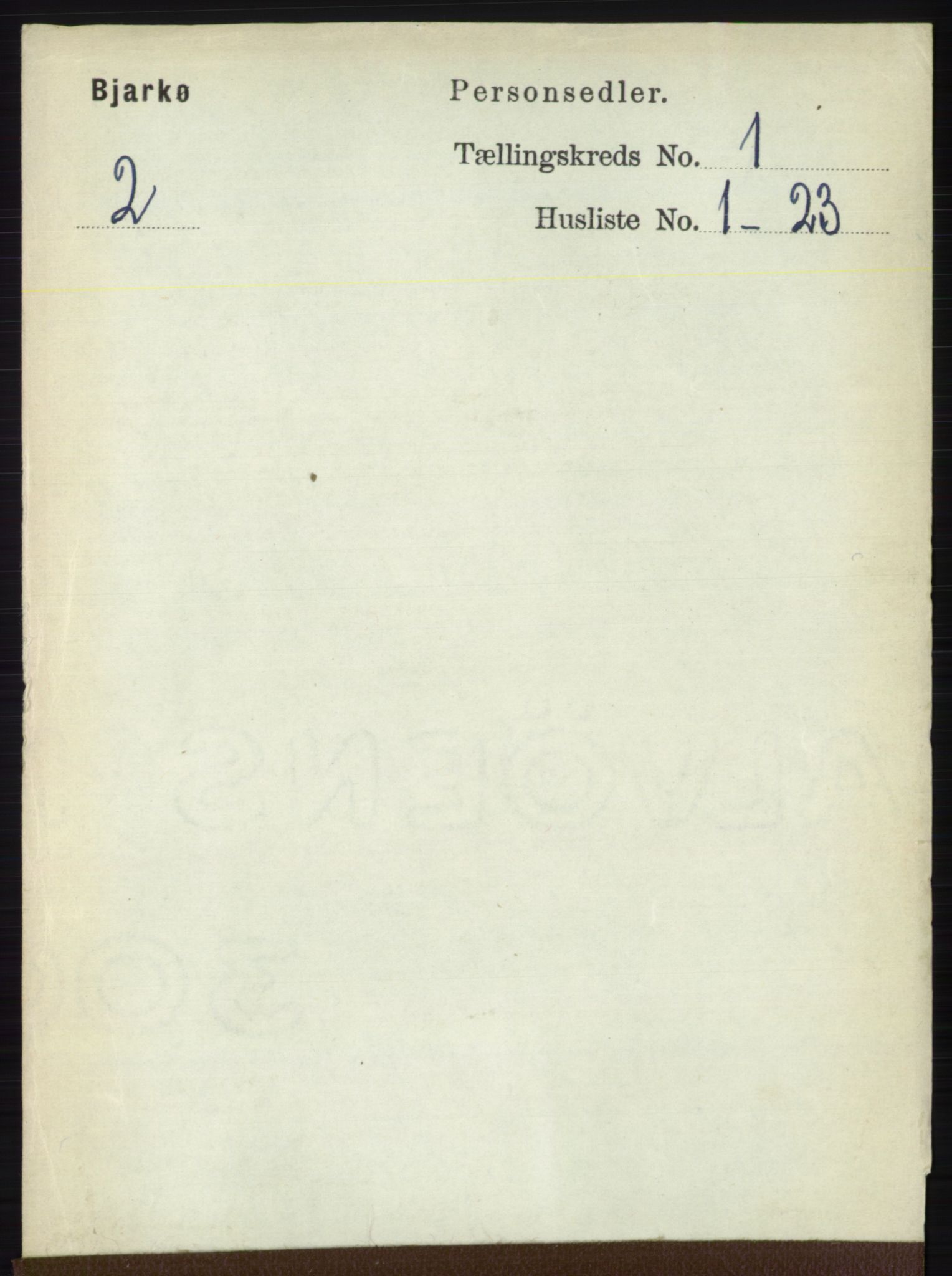 RA, 1891 census for 1915 Bjarkøy, 1891, p. 92