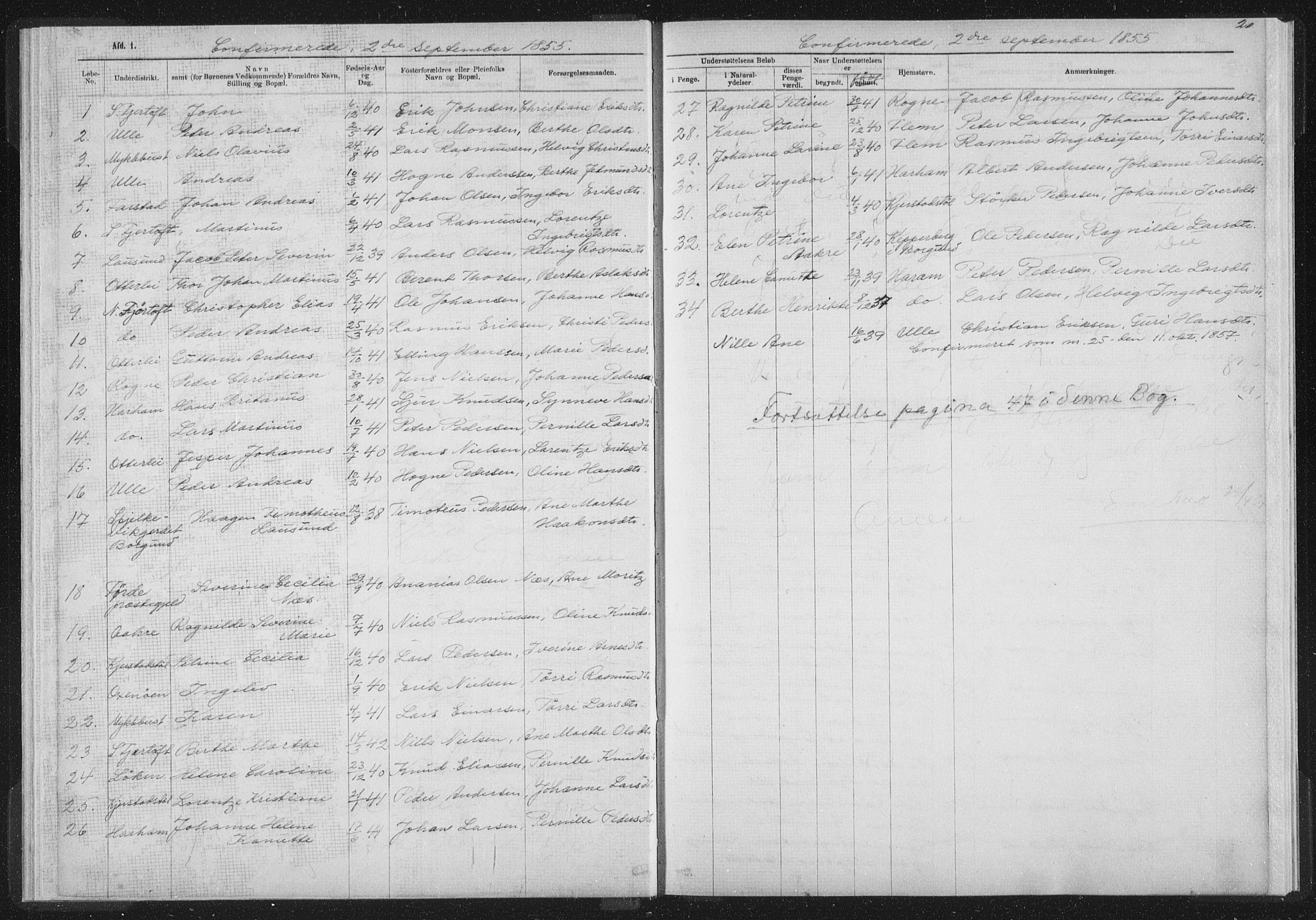 Ministerialprotokoller, klokkerbøker og fødselsregistre - Møre og Romsdal, AV/SAT-A-1454/536/L0514: Parish register (official) no. 536D01, 1840-1875, p. 20