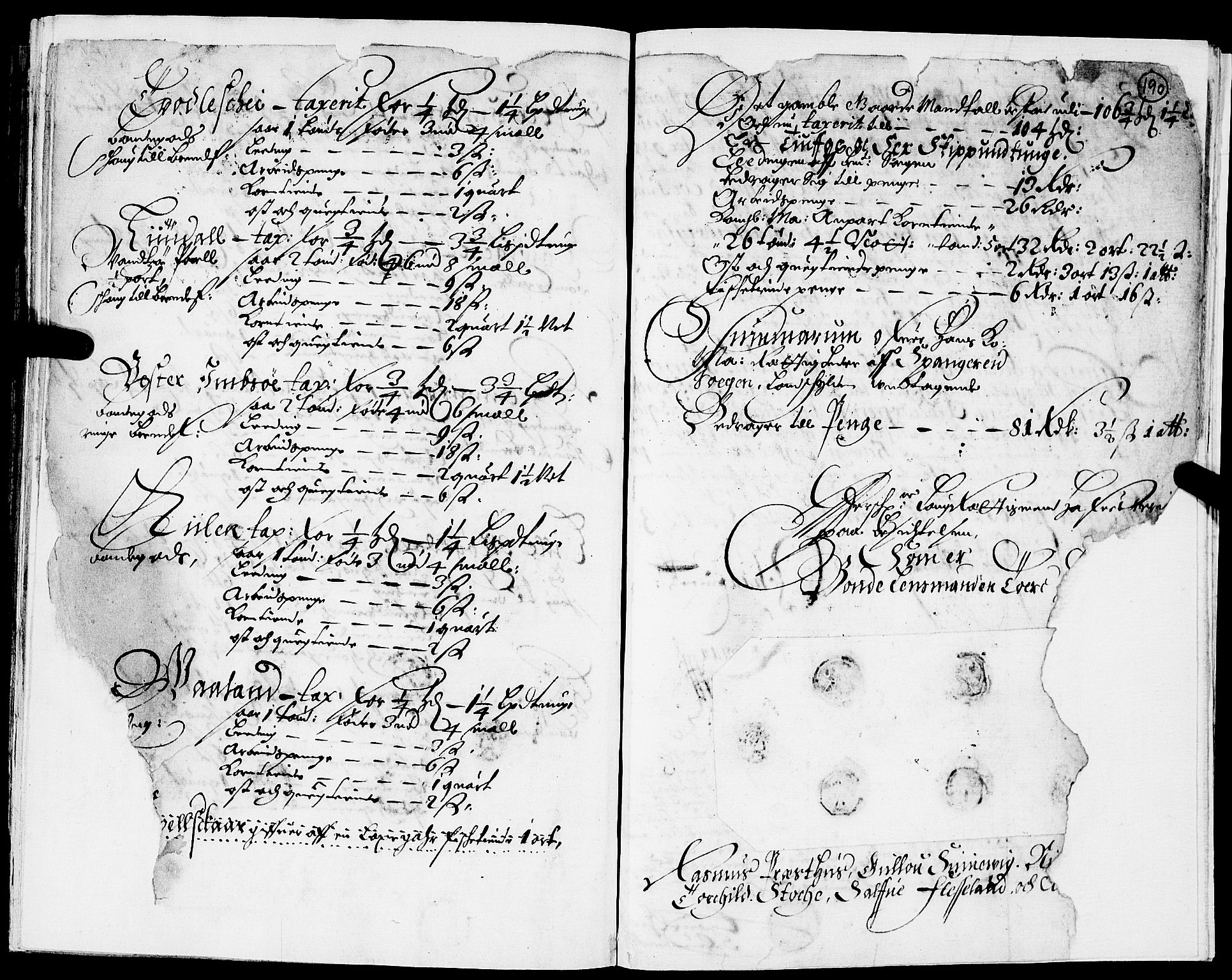 Rentekammeret inntil 1814, Realistisk ordnet avdeling, AV/RA-EA-4070/N/Nb/Nba/L0031: Lista amt, 1668, p. 189b-190a