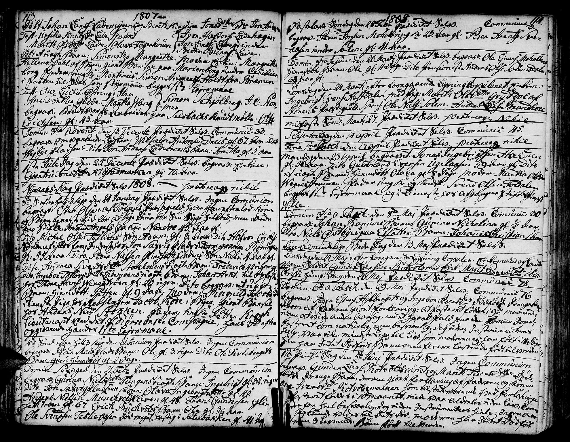 Ministerialprotokoller, klokkerbøker og fødselsregistre - Sør-Trøndelag, SAT/A-1456/606/L0280: Parish register (official) no. 606A02 /1, 1781-1817, p. 113-114