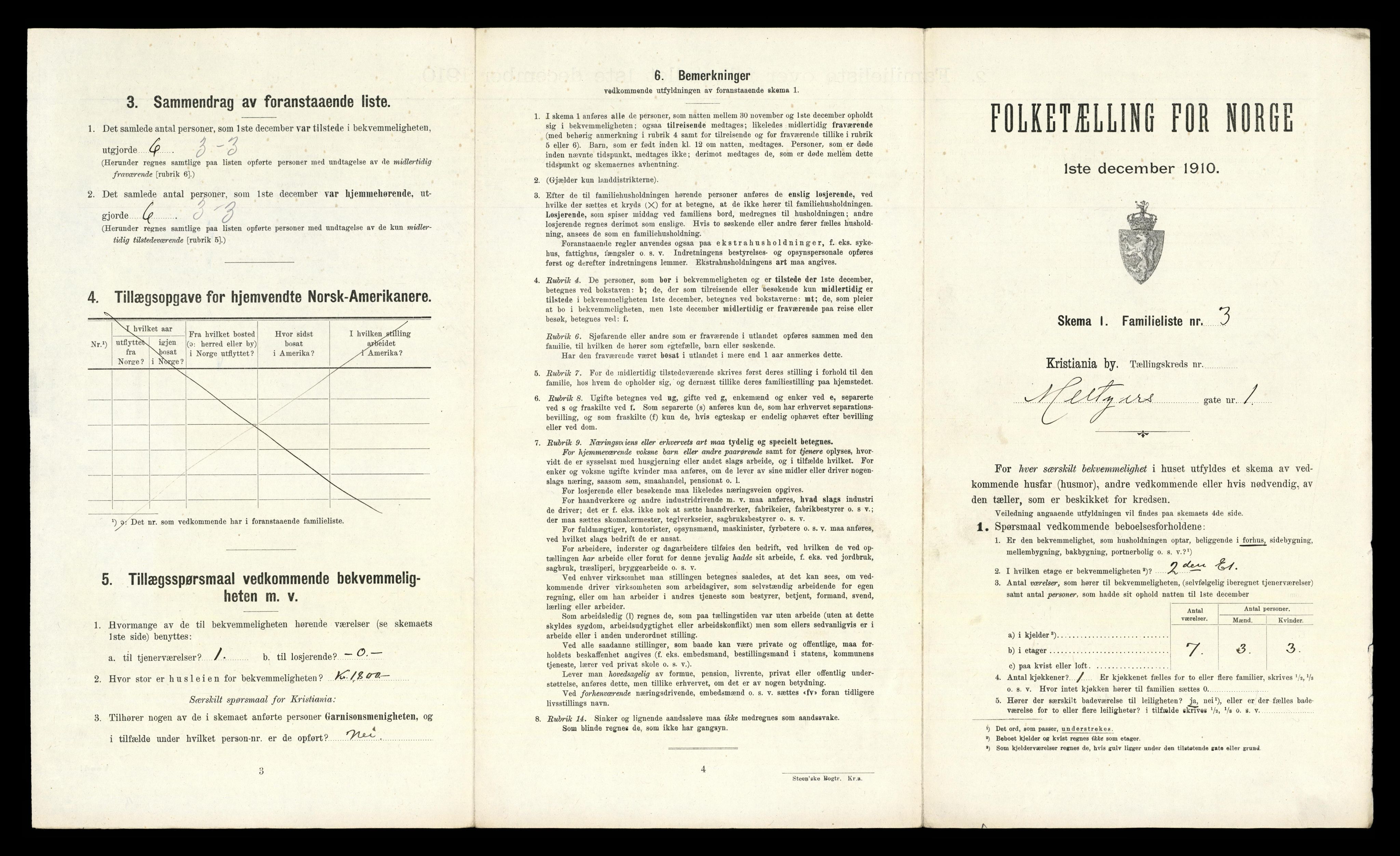 RA, 1910 census for Kristiania, 1910, p. 63501