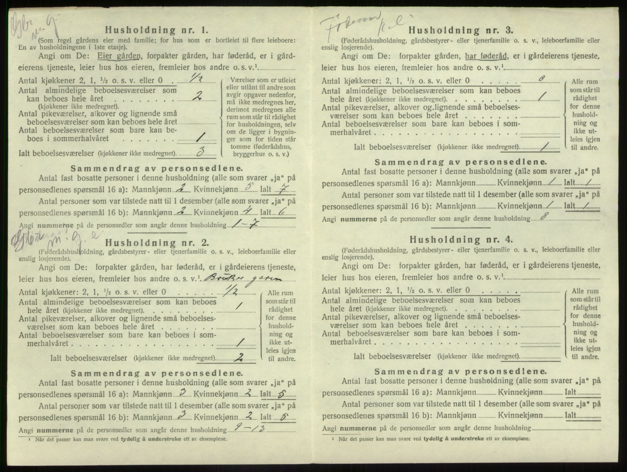 SAB, 1920 census for Førde, 1920, p. 631