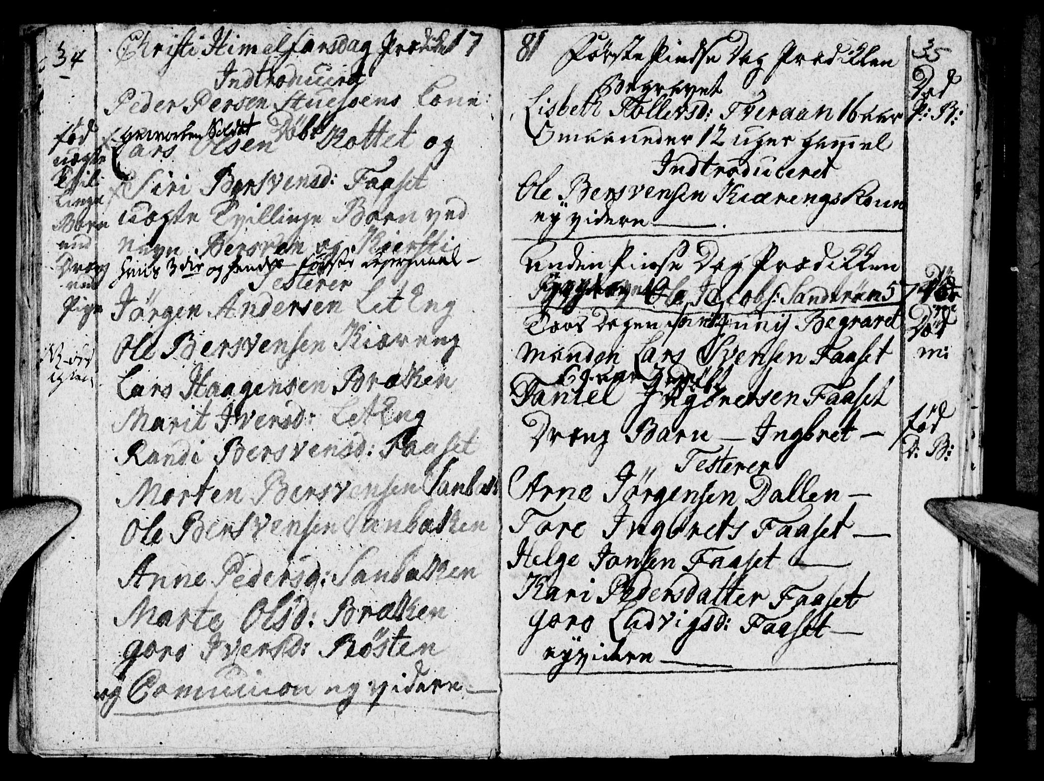 Tynset prestekontor, AV/SAH-PREST-058/H/Ha/Haa/L0012: Parish register (official) no. 12, 1780-1784, p. 34-35