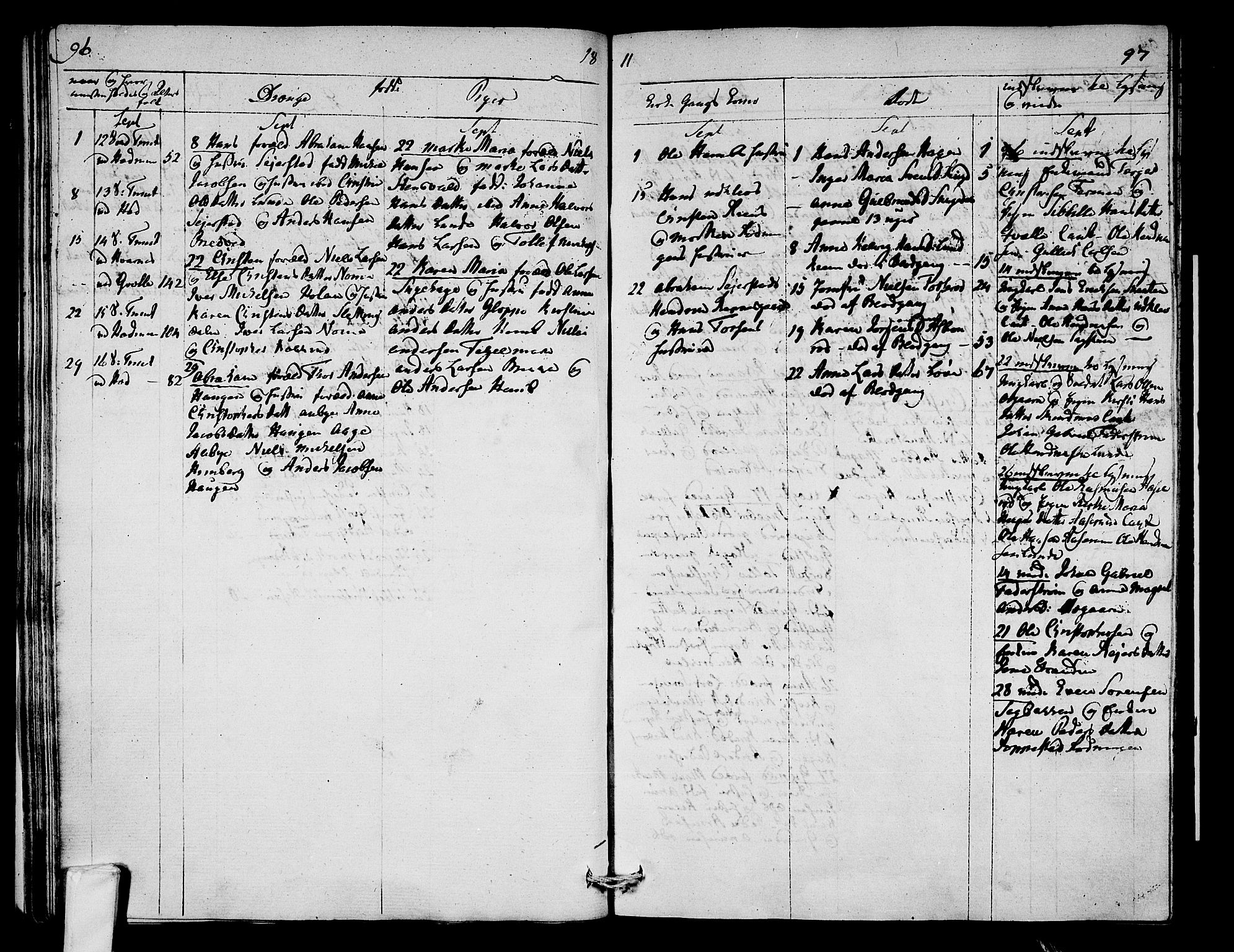 Hedrum kirkebøker, AV/SAKO-A-344/F/Fa/L0003: Parish register (official) no. I 3, 1807-1816, p. 96-97