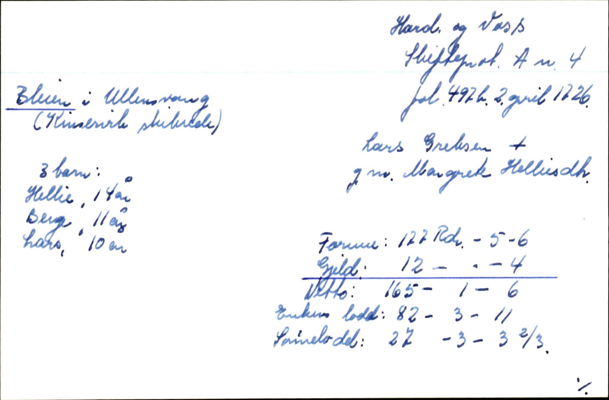 Skiftekort ved Statsarkivet i Bergen, SAB/SKIFTEKORT/002/L0002: Skifteprotokoll nr. 4-5, 1720-1747, p. 27