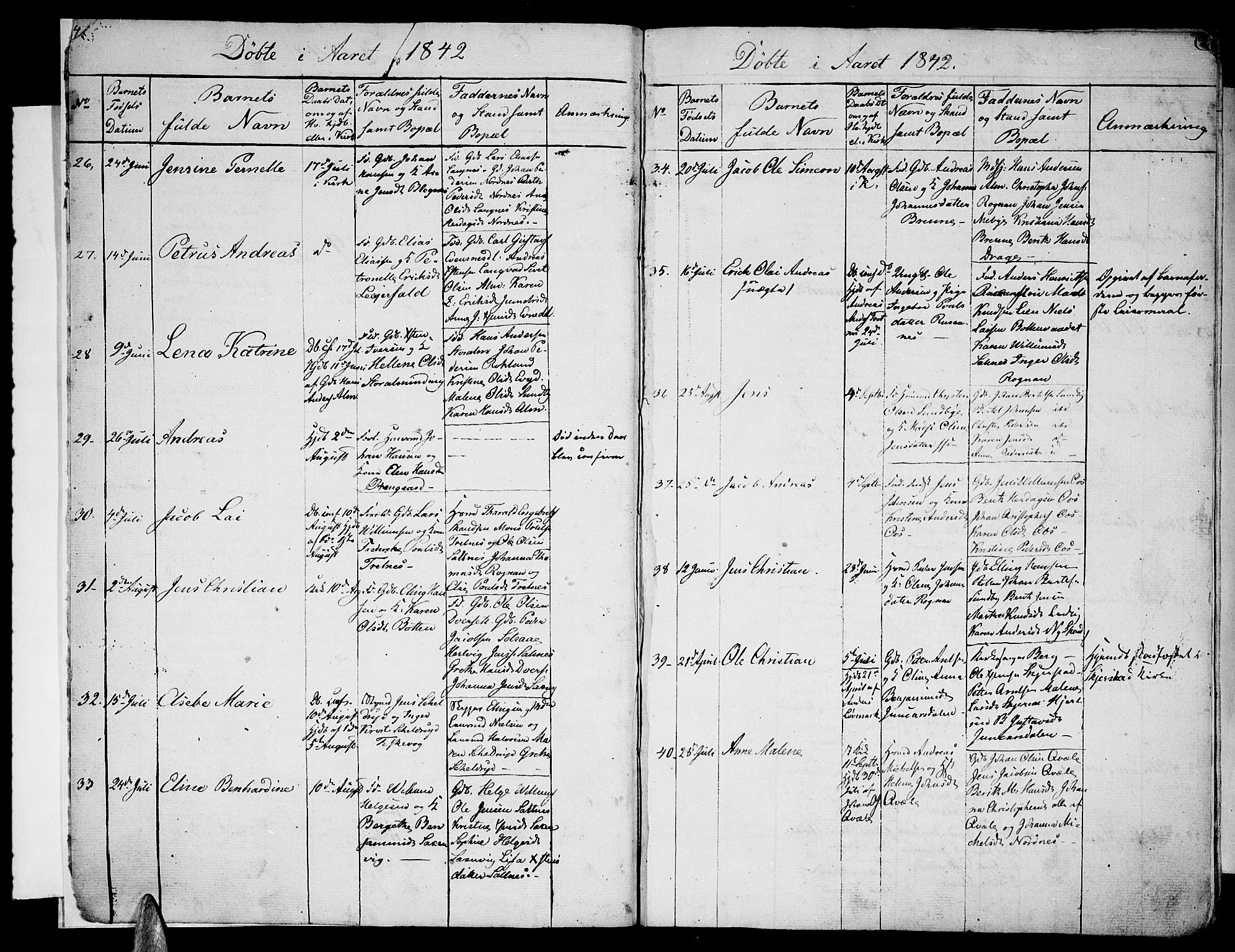 Ministerialprotokoller, klokkerbøker og fødselsregistre - Nordland, SAT/A-1459/847/L0677: Parish register (copy) no. 847C05, 1842-1853, p. 4-5