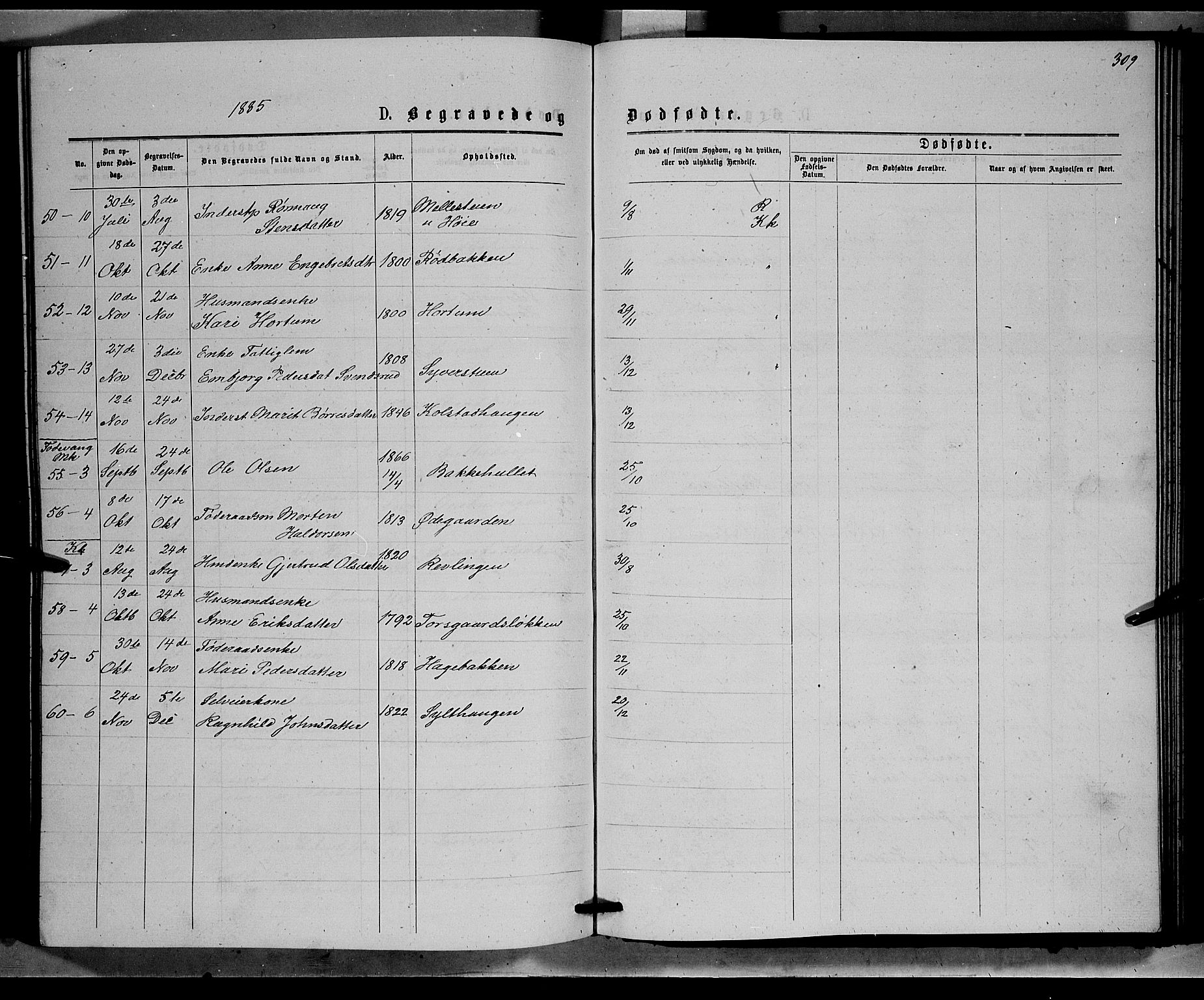 Ringebu prestekontor, SAH/PREST-082/H/Ha/Hab/L0006: Parish register (copy) no. 6, 1880-1898, p. 309