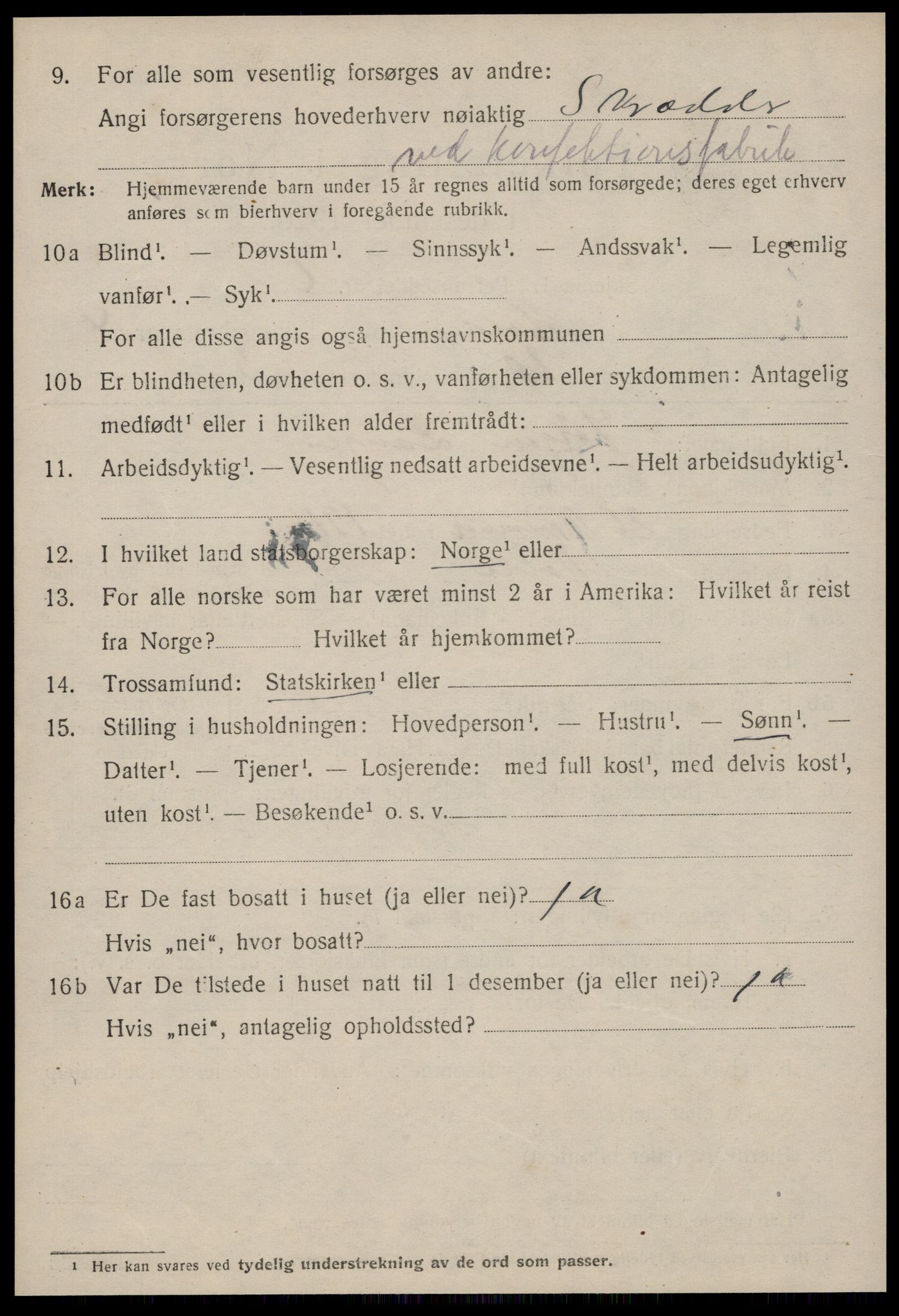 SAT, 1920 census for Molde, 1920, p. 5584