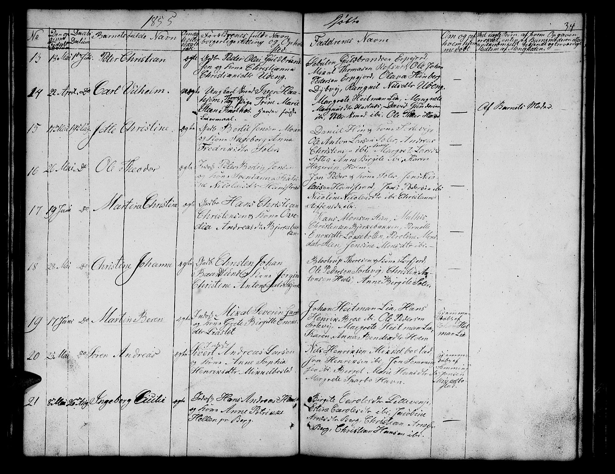 Tranøy sokneprestkontor, SATØ/S-1313/I/Ia/Iab/L0011klokker: Parish register (copy) no. 11, 1845-1859, p. 34