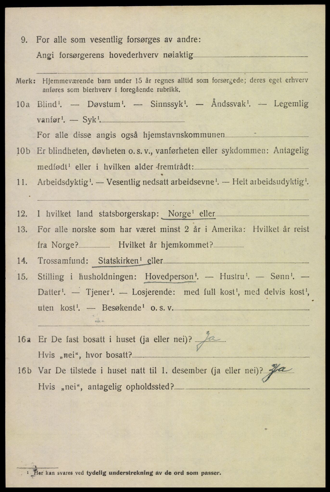 SAK, 1920 census for Valle, 1920, p. 972