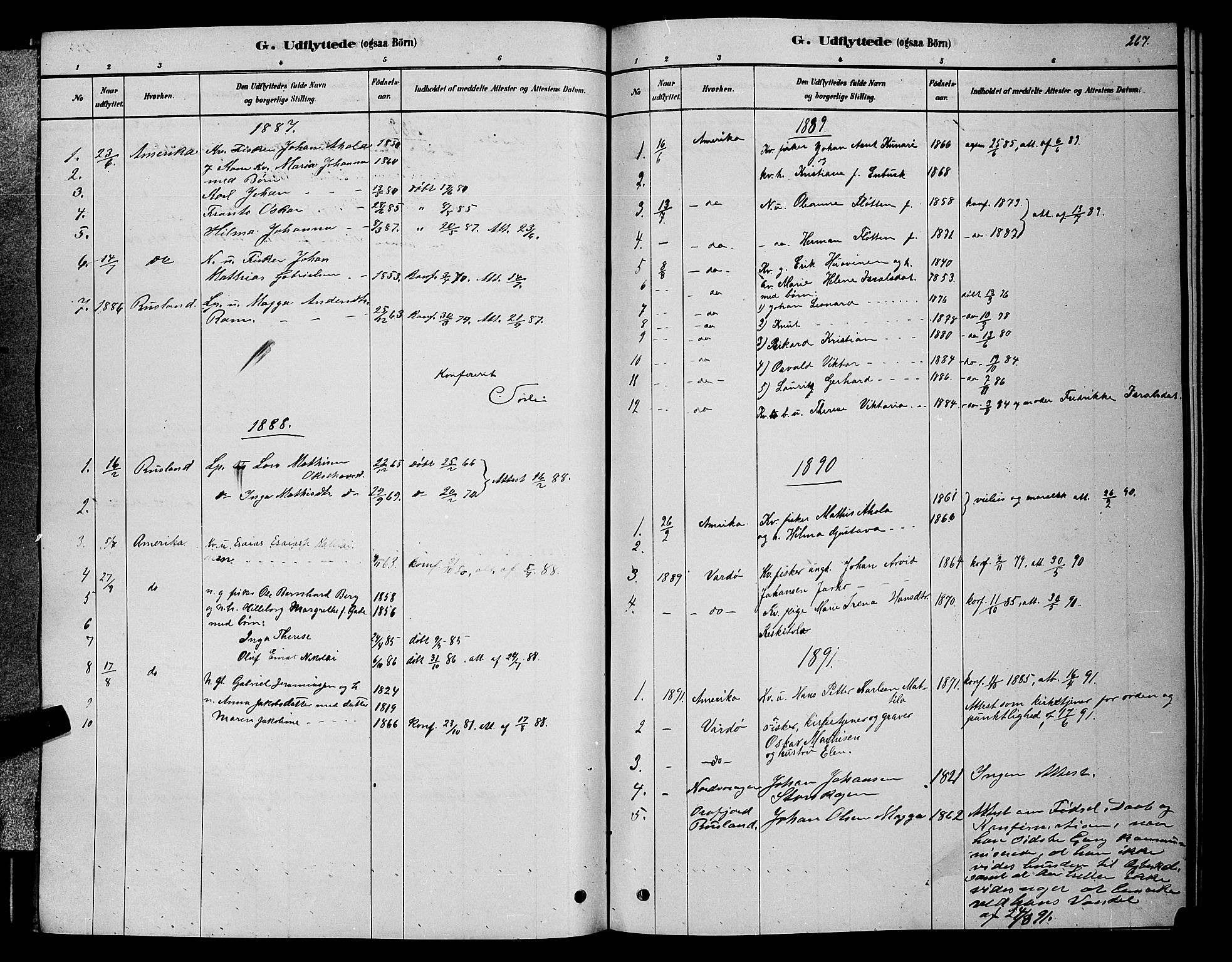 Sør-Varanger sokneprestkontor, AV/SATØ-S-1331/H/Hb/L0003klokker: Parish register (copy) no. 3, 1878-1891, p. 267