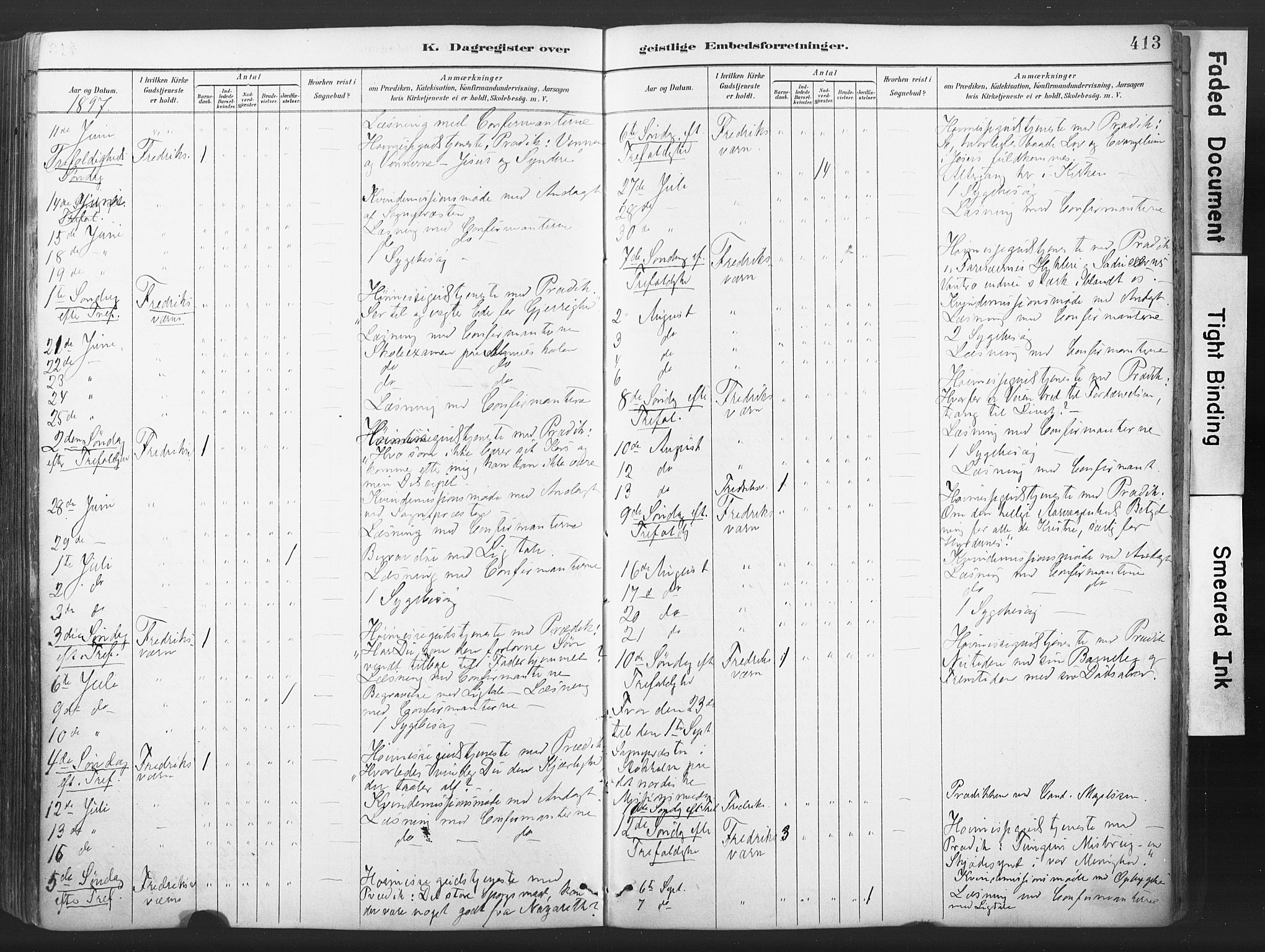 Stavern kirkebøker, AV/SAKO-A-318/F/Fa/L0008: Parish register (official) no. 8, 1878-1905, p. 413