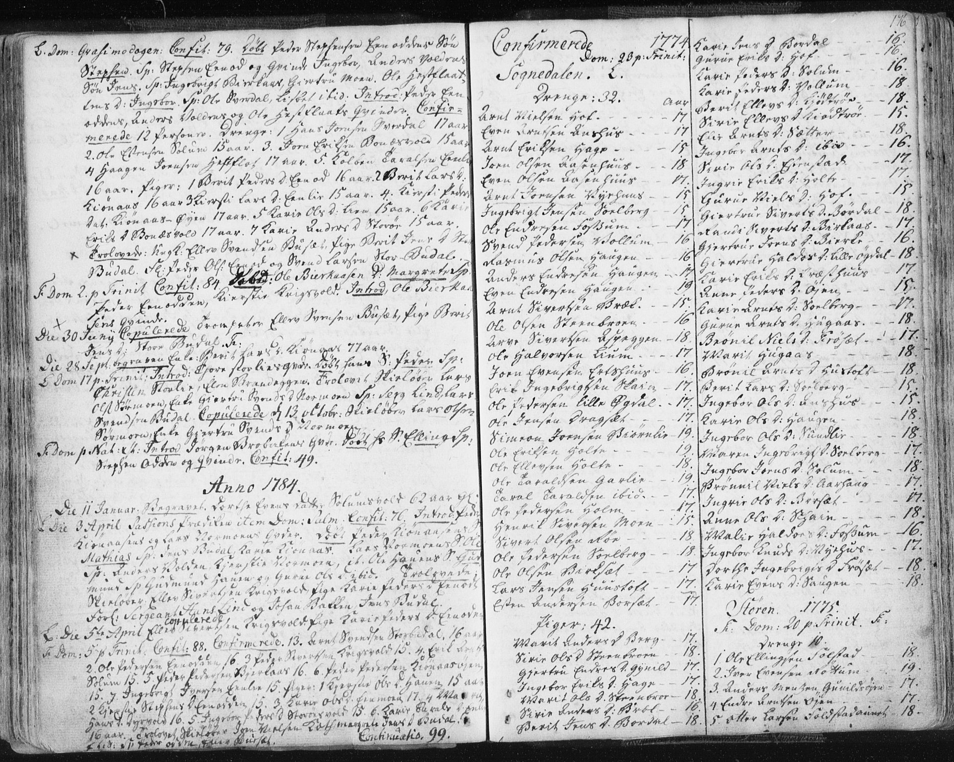 Ministerialprotokoller, klokkerbøker og fødselsregistre - Sør-Trøndelag, AV/SAT-A-1456/687/L0991: Parish register (official) no. 687A02, 1747-1790, p. 176