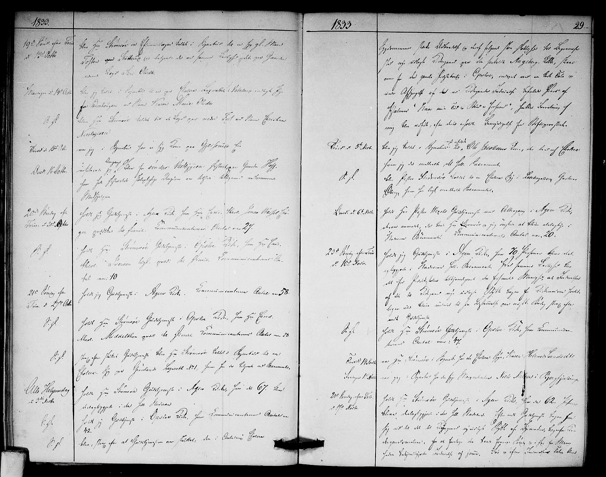 Aker prestekontor kirkebøker, AV/SAO-A-10861/F/L0018: Parish register (official) no. 18, 1829-1853, p. 29