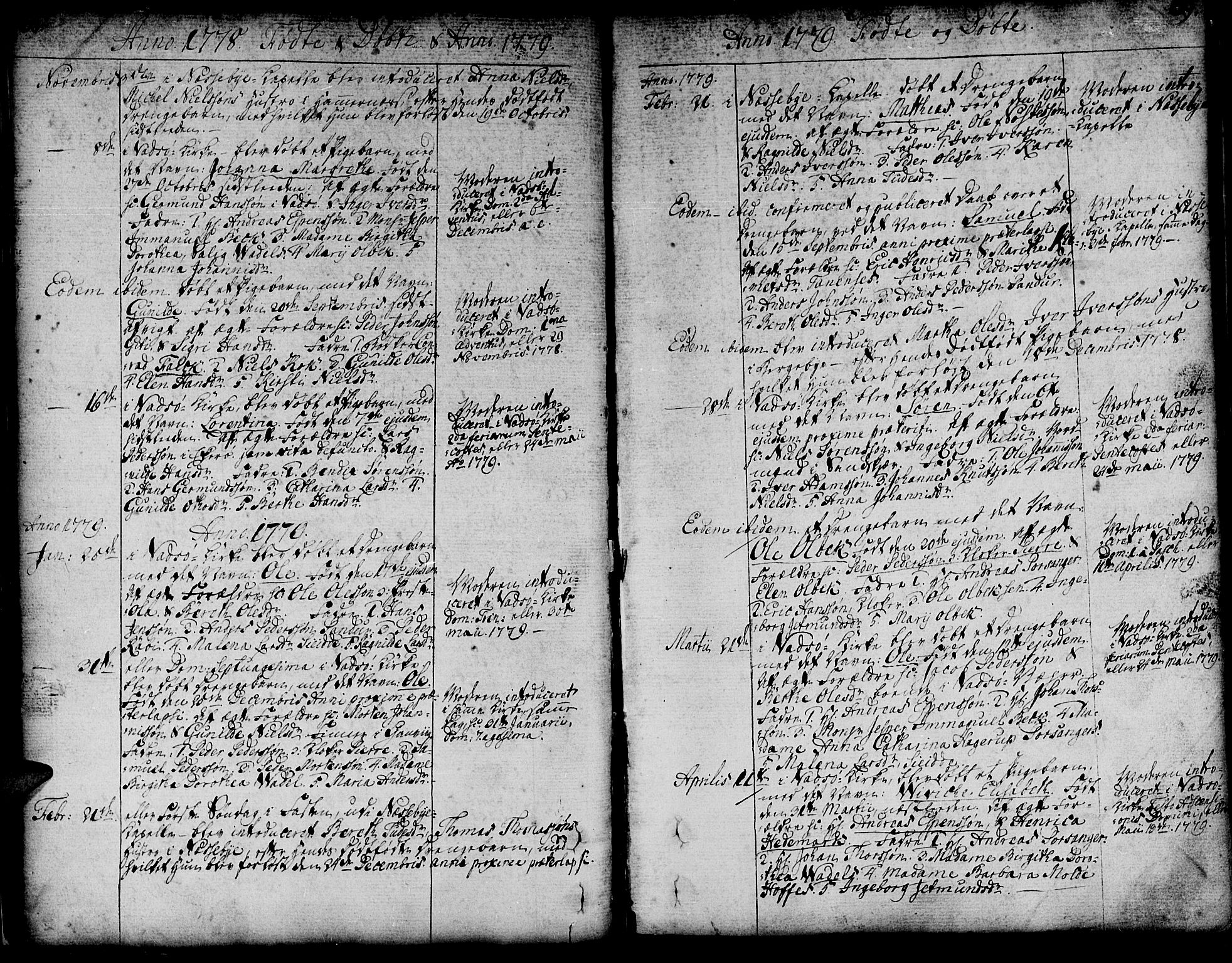 Vadsø sokneprestkontor, SATØ/S-1325/H/Ha/L0002kirke: Parish register (official) no. 2, 1764-1821, p. 68-69