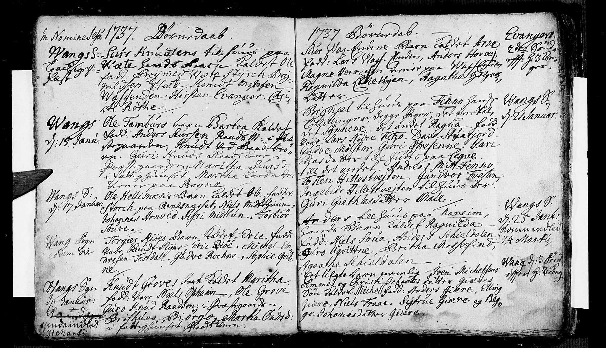 Voss sokneprestembete, AV/SAB-A-79001/H/Haa: Parish register (official) no. A 5, 1736-1743, p. 23