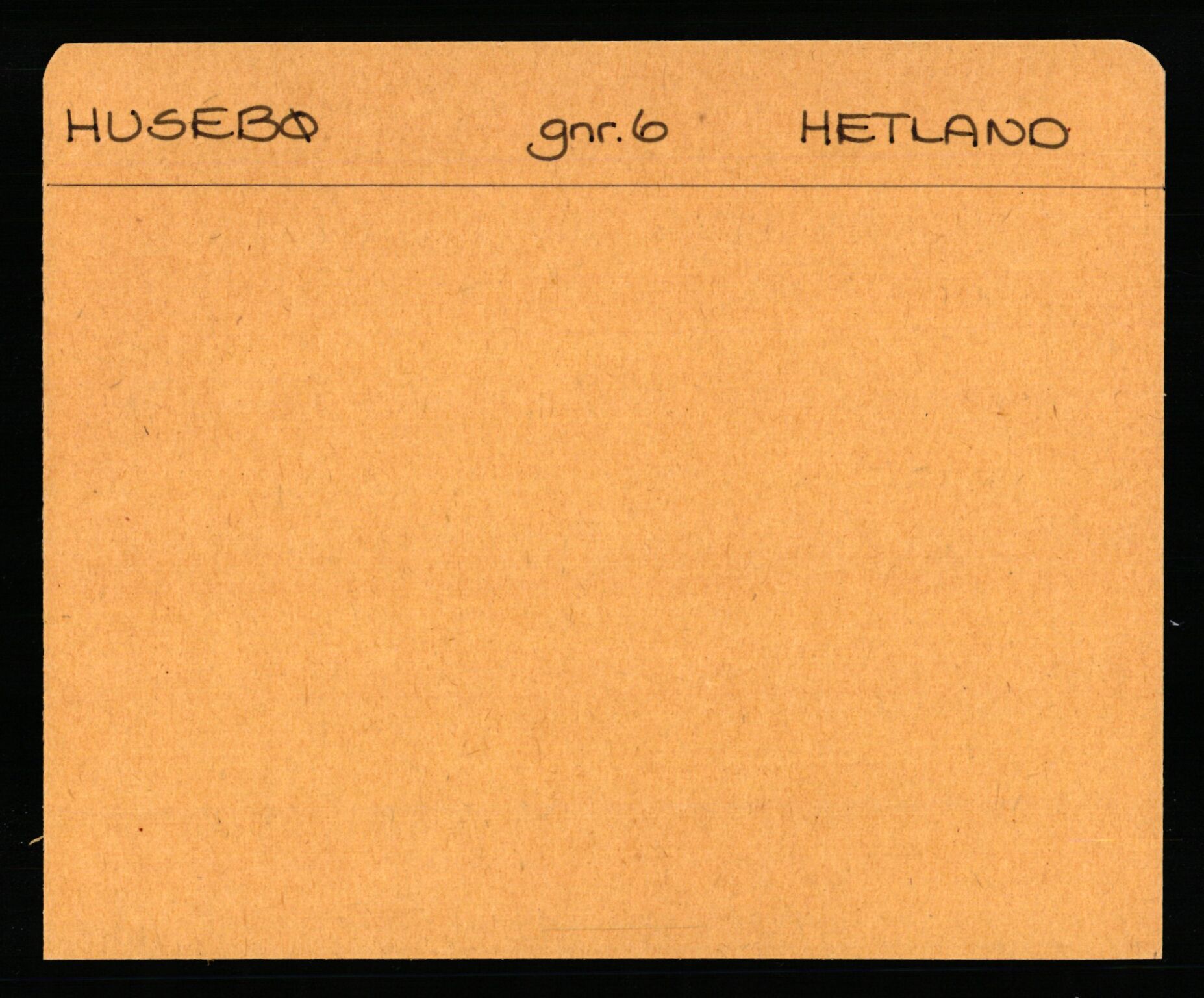 Statsarkivet i Stavanger, AV/SAST-A-101971/03/Y/Ym/L0027: Åstedskort sortert etter gårdsnavn: Husebø - Høle, 1600-1950, p. 1