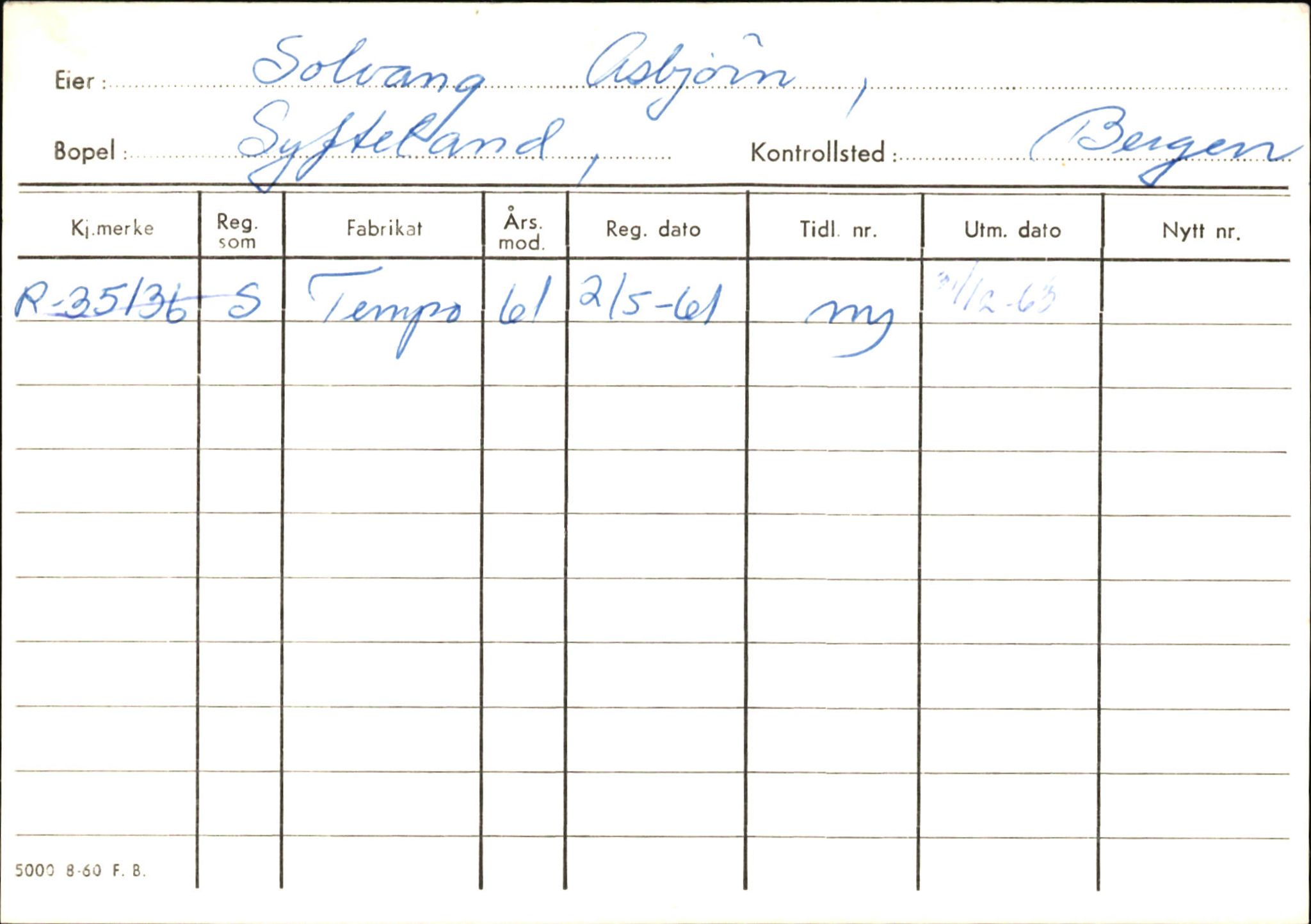 Statens vegvesen, Hordaland vegkontor, AV/SAB-A-5201/2/Ha/L0051: R-eierkort S, 1920-1971, p. 3