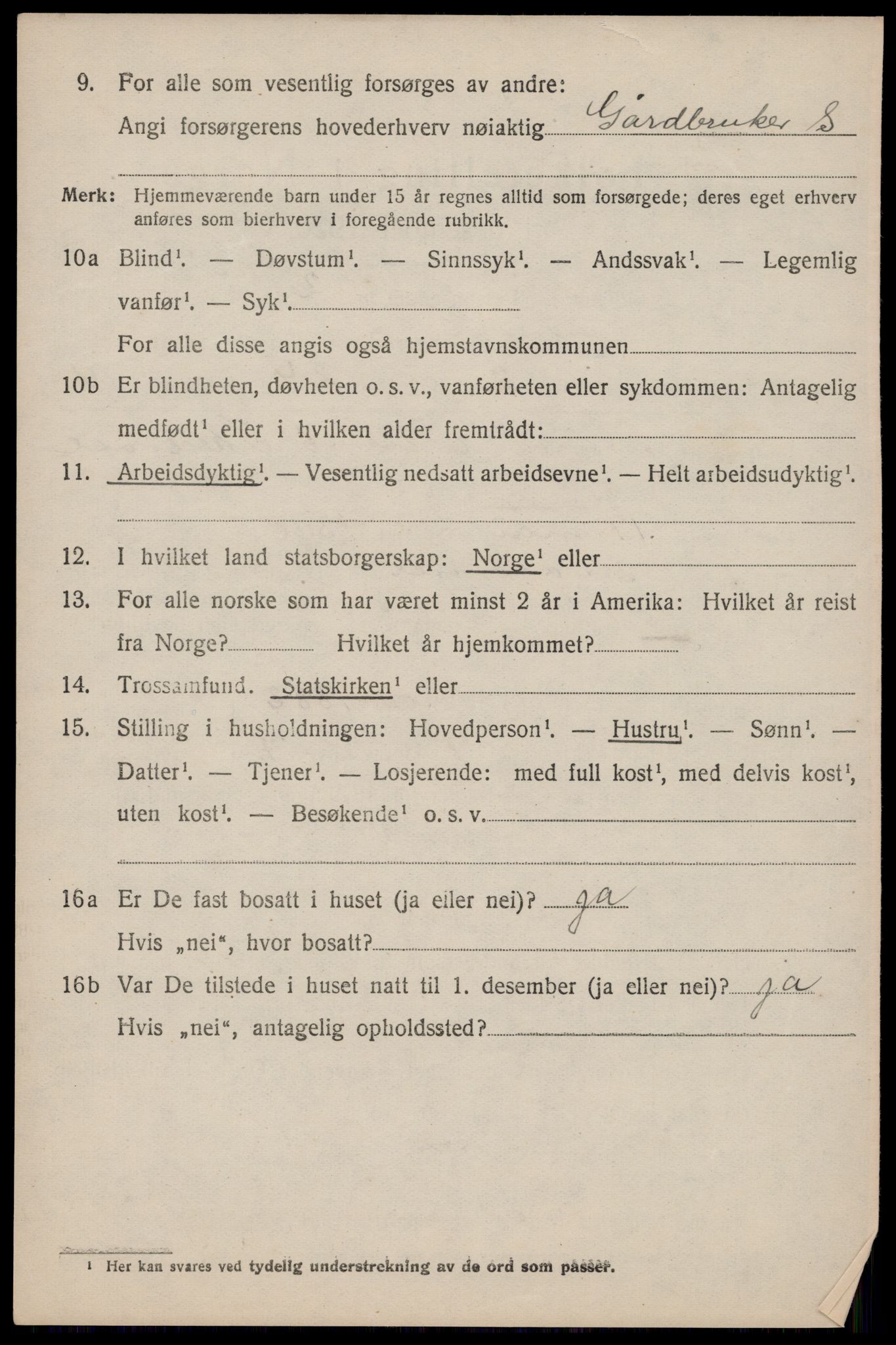 SAST, 1920 census for Avaldsnes, 1920, p. 2856