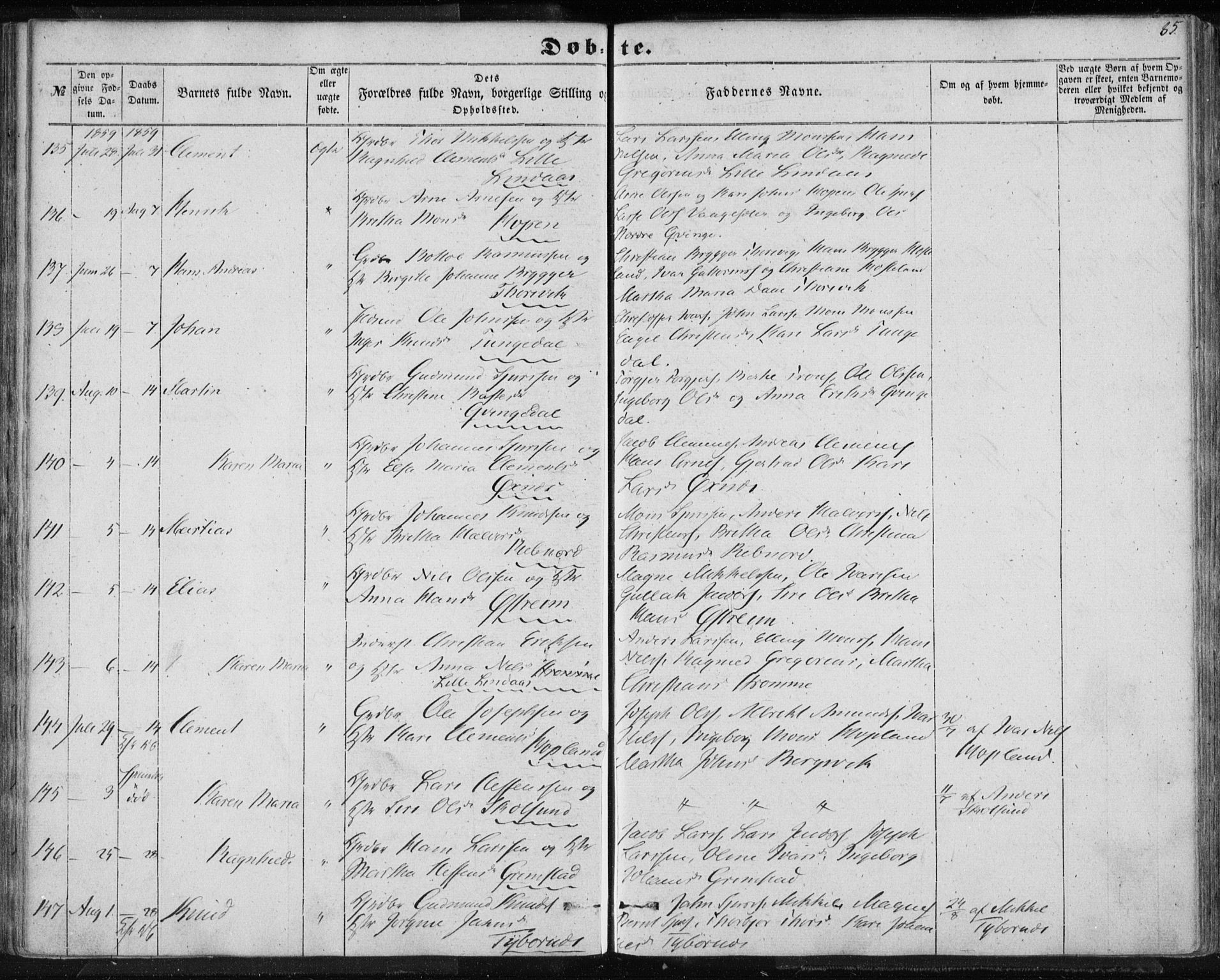 Lindås Sokneprestembete, AV/SAB-A-76701/H/Haa/Haaa/L0011: Parish register (official) no. A 11, 1854-1869, p. 85