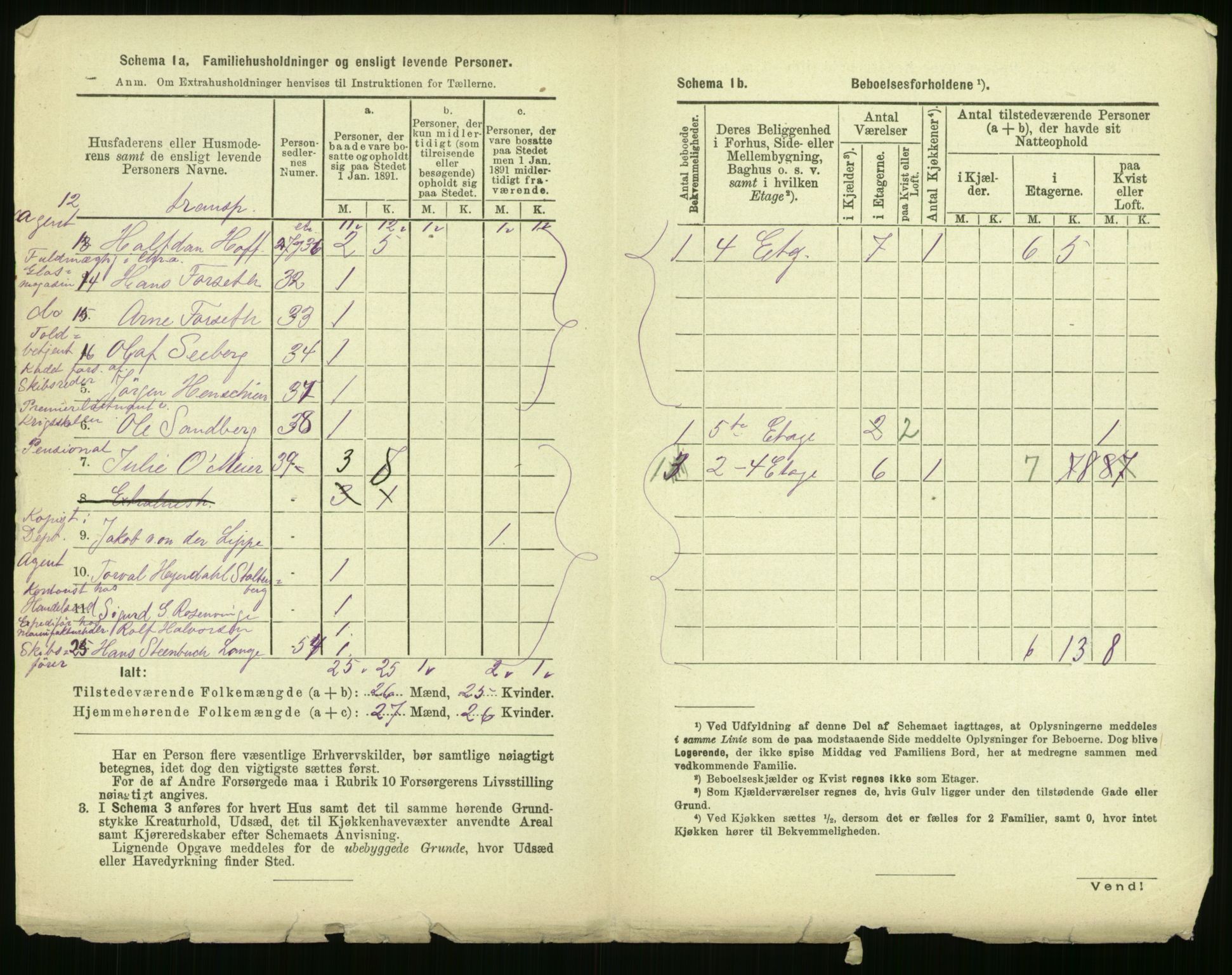 RA, 1891 census for 0301 Kristiania, 1891, p. 27504