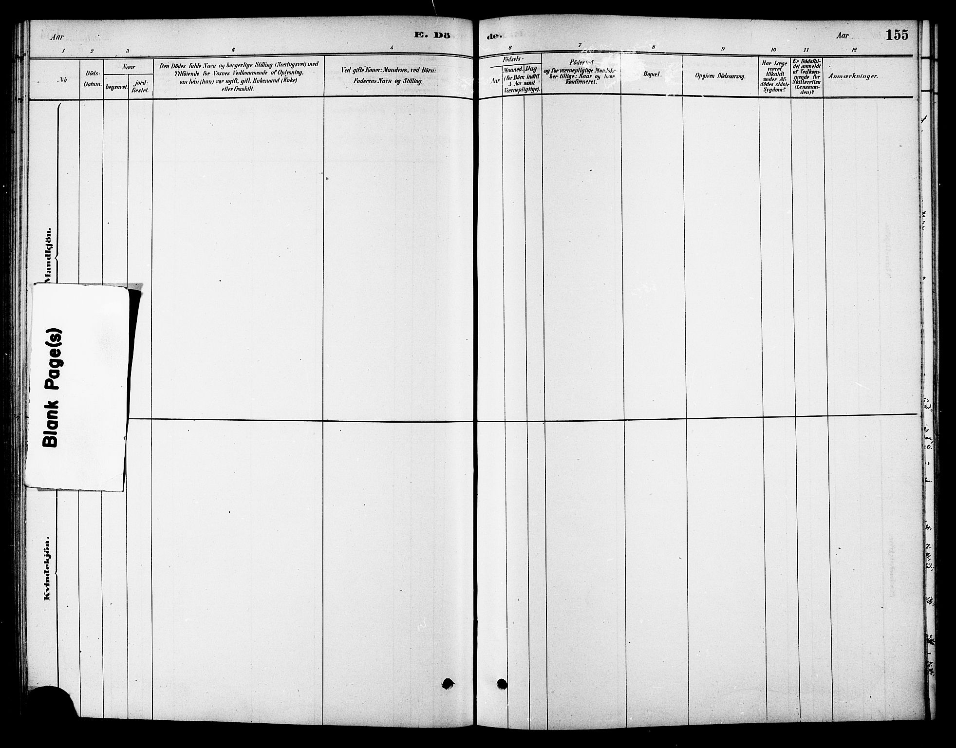 Ministerialprotokoller, klokkerbøker og fødselsregistre - Sør-Trøndelag, AV/SAT-A-1456/688/L1024: Parish register (official) no. 688A01, 1879-1890, p. 155