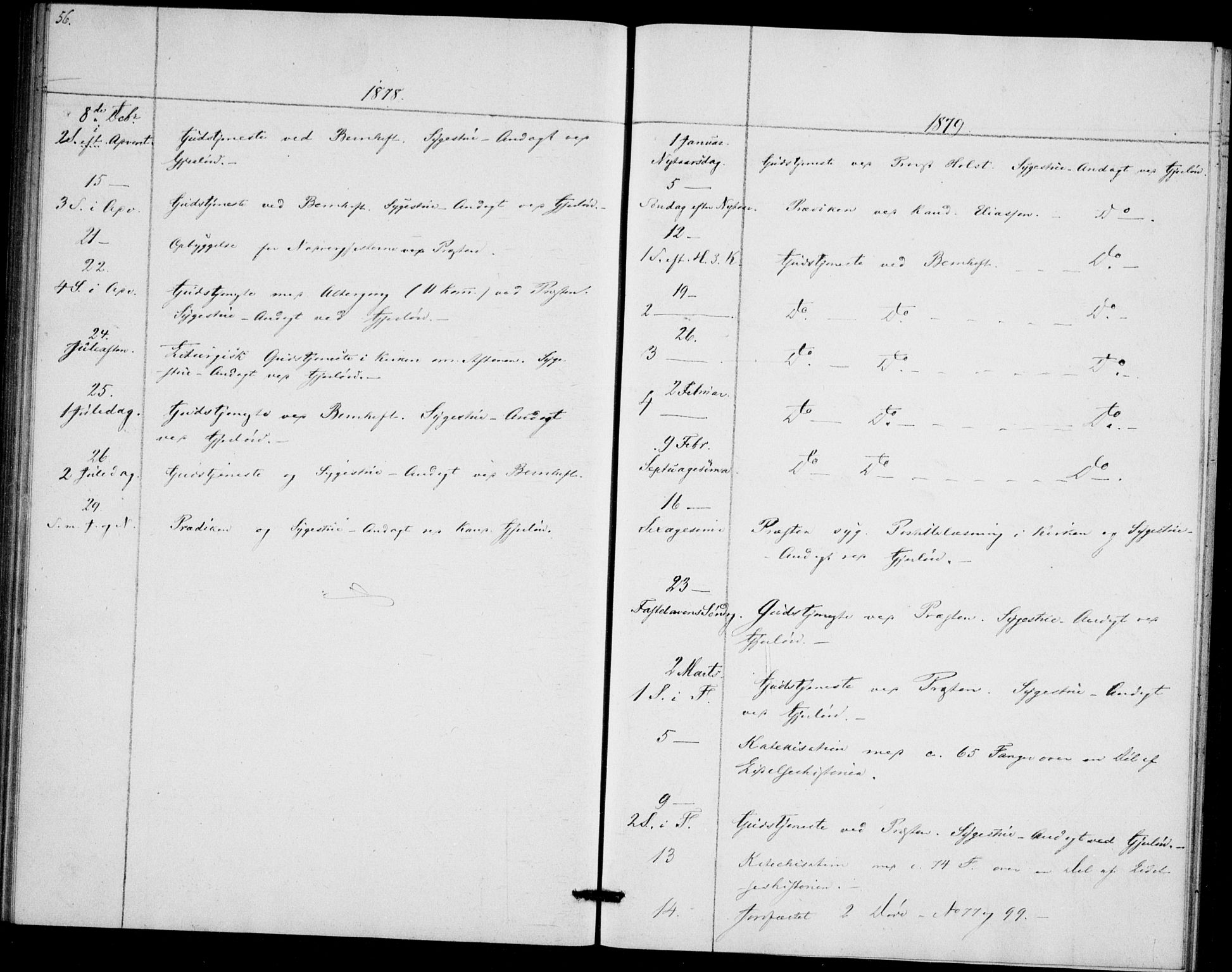 Akershus festnings slaveri Kirkebøker, SAO/A-10841/F/Fa/L0002: Parish register (official) no. 2, 1852-1883, p. 56