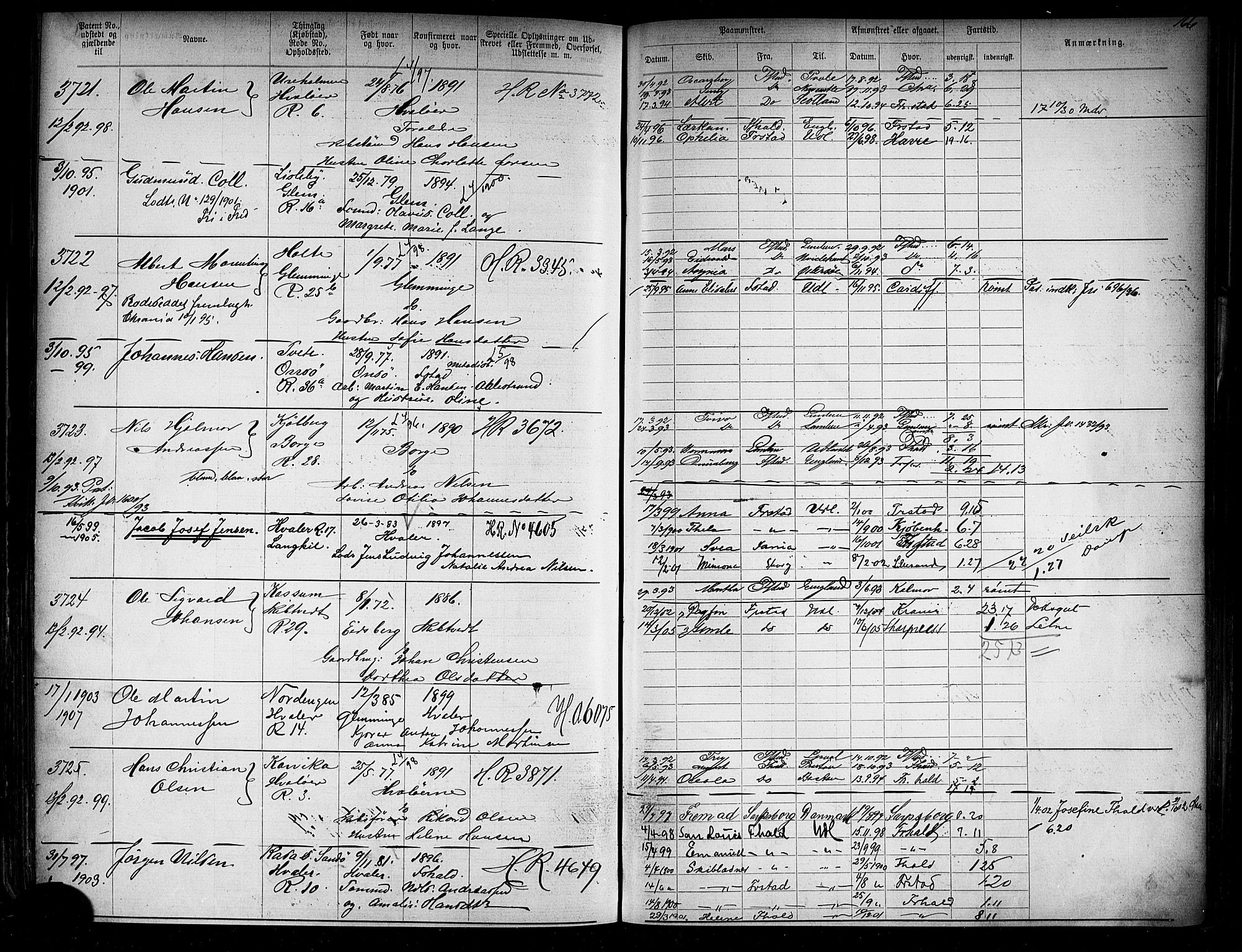 Fredrikstad mønstringskontor, AV/SAO-A-10569b/F/Fc/Fca/L0005: Annotasjonsrulle, 1884-1899, p. 479