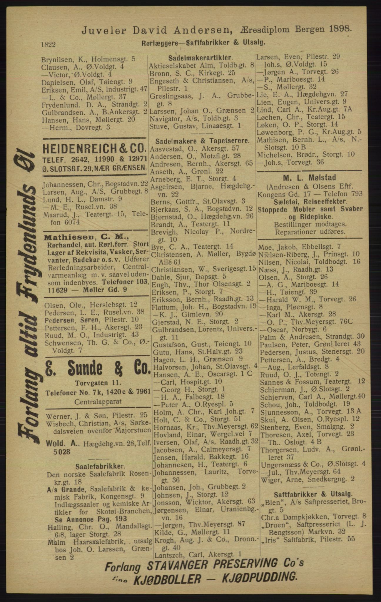 Kristiania/Oslo adressebok, PUBL/-, 1913, p. 1778