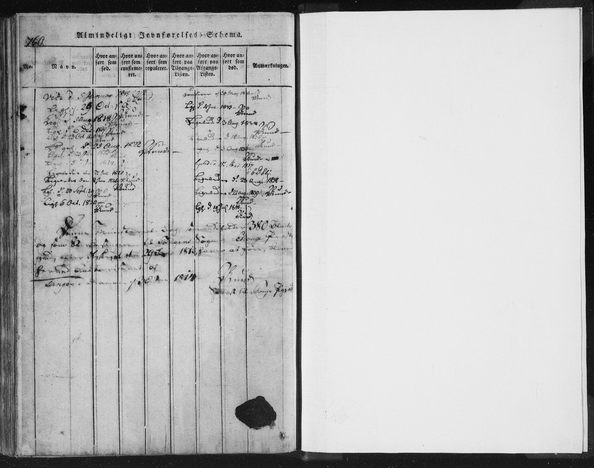 Strømsø kirkebøker, AV/SAKO-A-246/F/Fb/L0004: Parish register (official) no. II 4, 1814-1843, p. 760-761