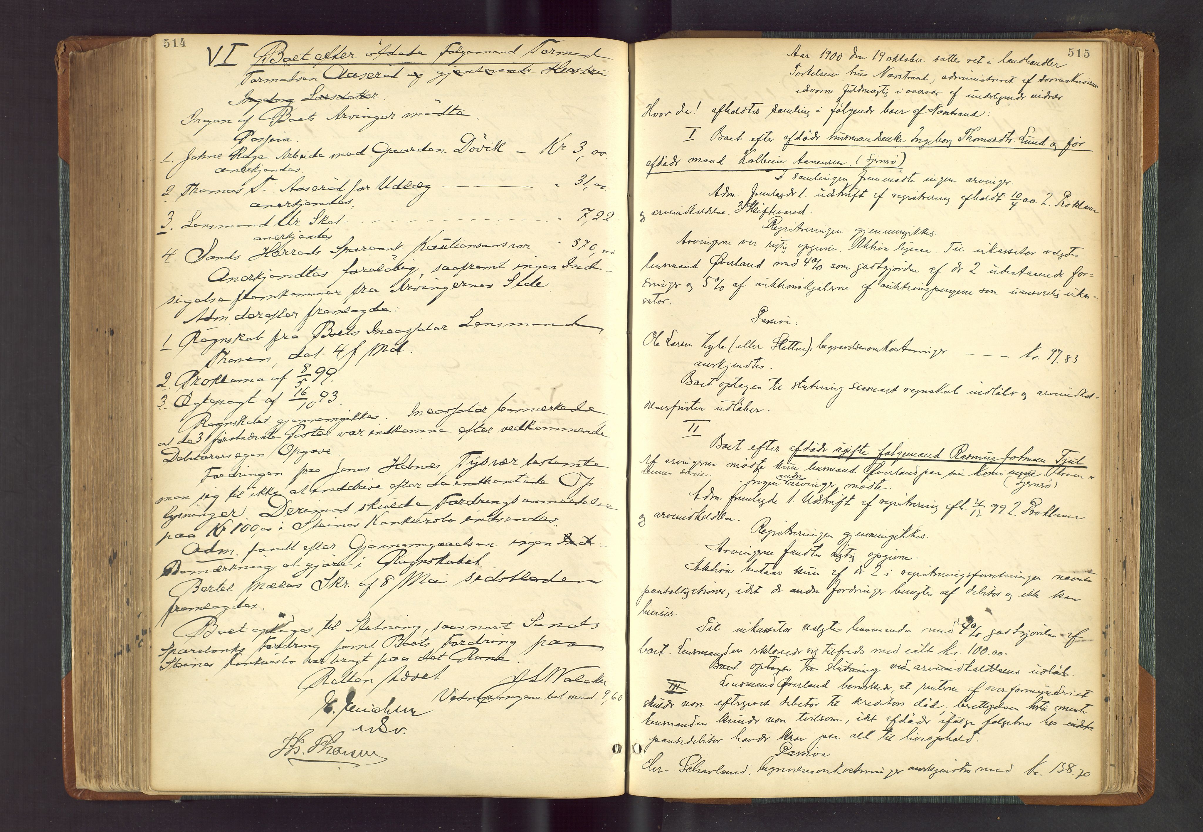 Ryfylke tingrett, AV/SAST-A-100055/001/IV/IVF/L0013: Skifteforhandlingsprotokoll D2 Høle og Rennesøy, 1880-1902, p. 514-515