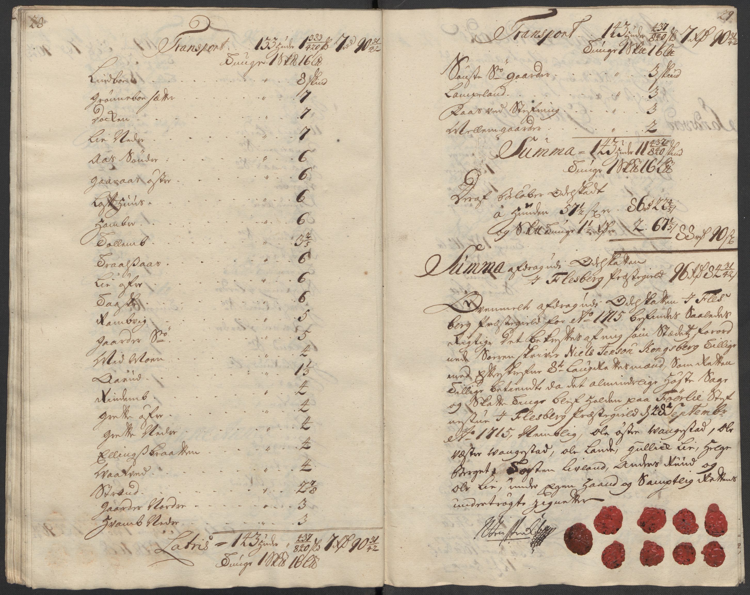 Rentekammeret inntil 1814, Reviderte regnskaper, Fogderegnskap, AV/RA-EA-4092/R24/L1591: Fogderegnskap Numedal og Sandsvær, 1715, p. 333