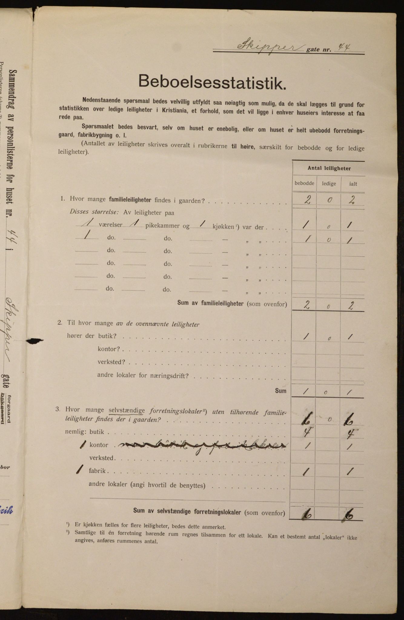 OBA, Municipal Census 1912 for Kristiania, 1912, p. 96072