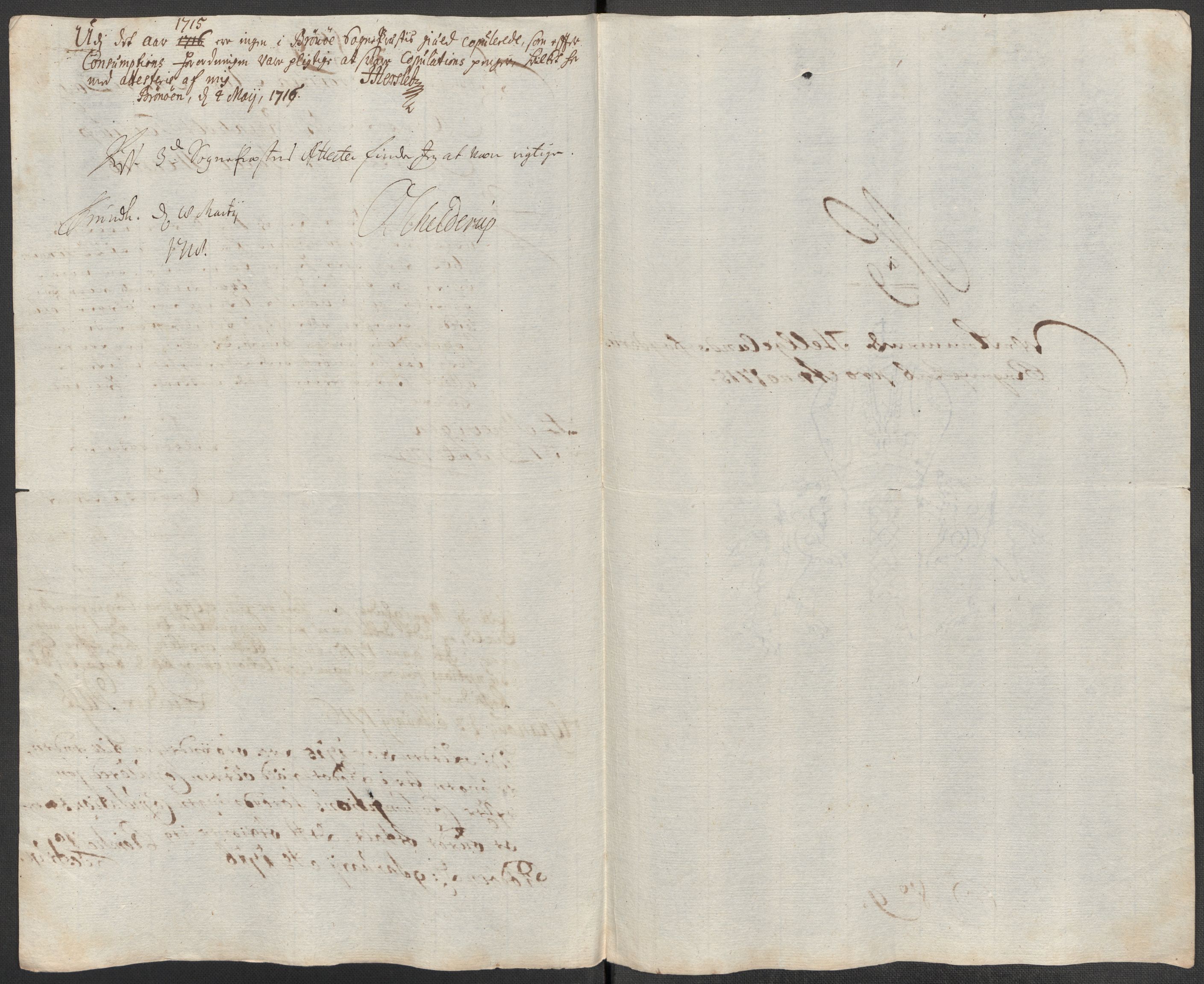 Rentekammeret inntil 1814, Reviderte regnskaper, Fogderegnskap, RA/EA-4092/R65/L4513: Fogderegnskap Helgeland, 1714-1715, p. 584