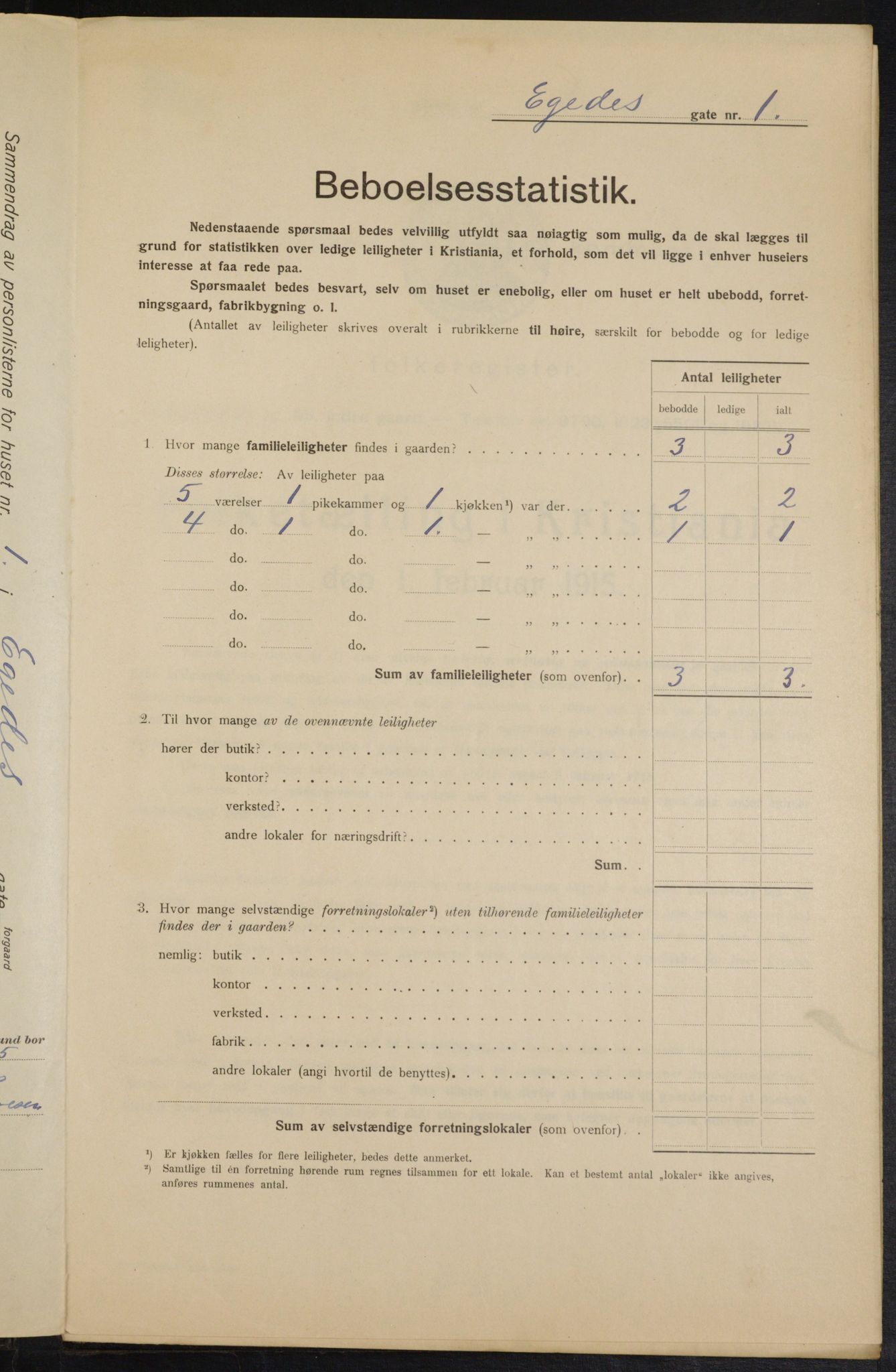 OBA, Municipal Census 1915 for Kristiania, 1915, p. 18301