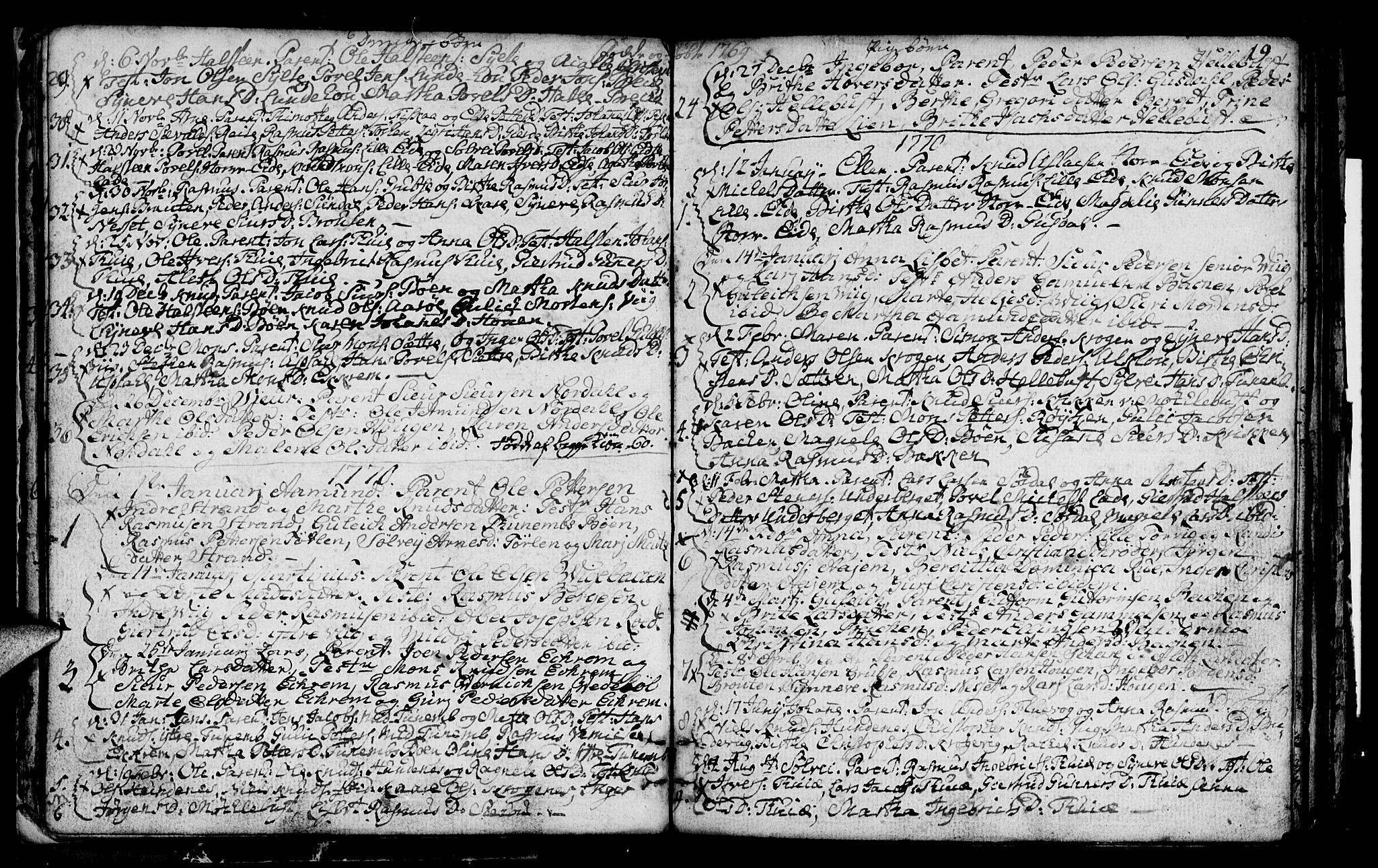Ministerialprotokoller, klokkerbøker og fødselsregistre - Møre og Romsdal, SAT/A-1454/501/L0002: Parish register (official) no. 501A02, 1760-1816, p. 19