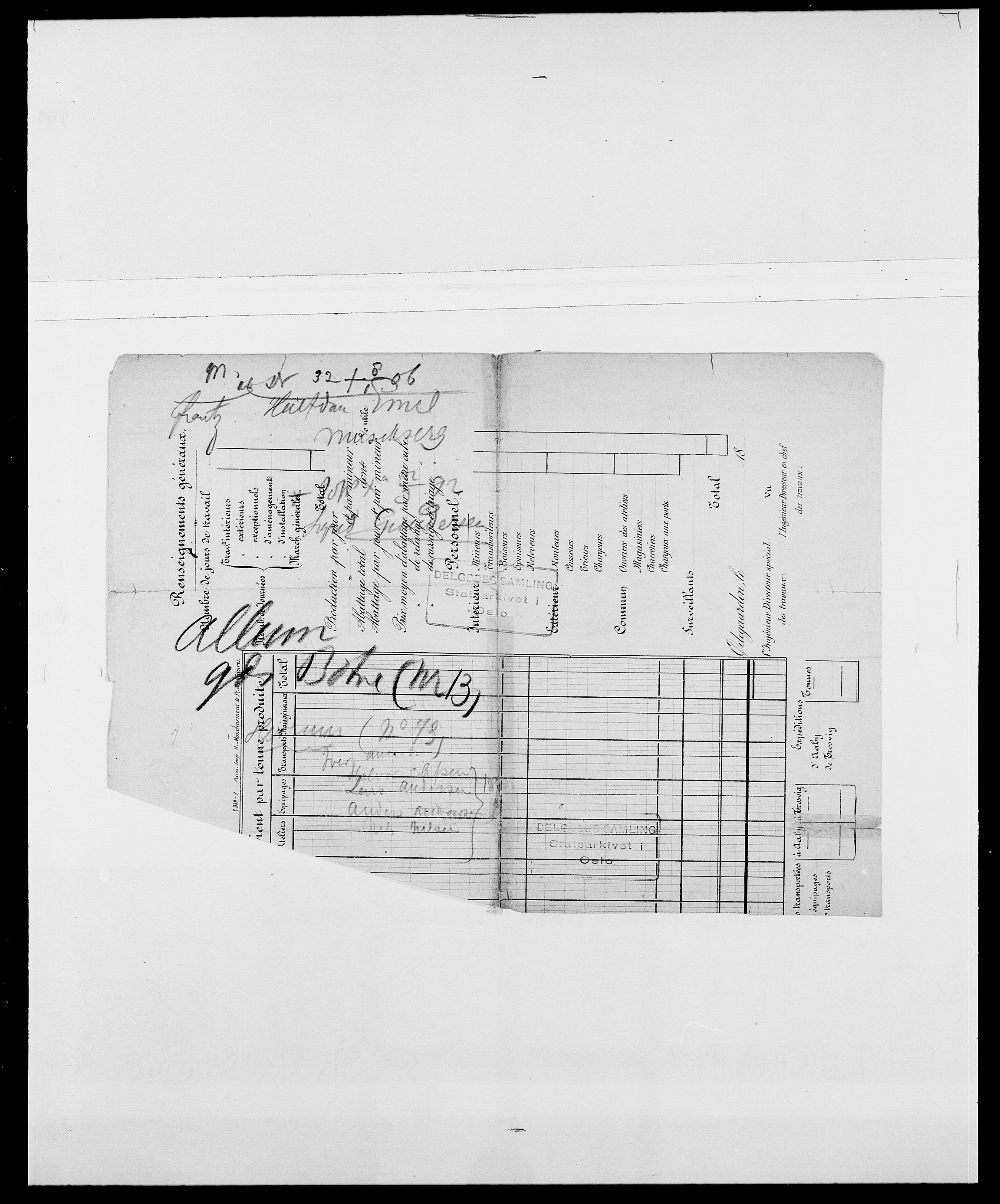 Delgobe, Charles Antoine - samling, AV/SAO-PAO-0038/D/Da/L0001: Aabye - Angerman, p. 431