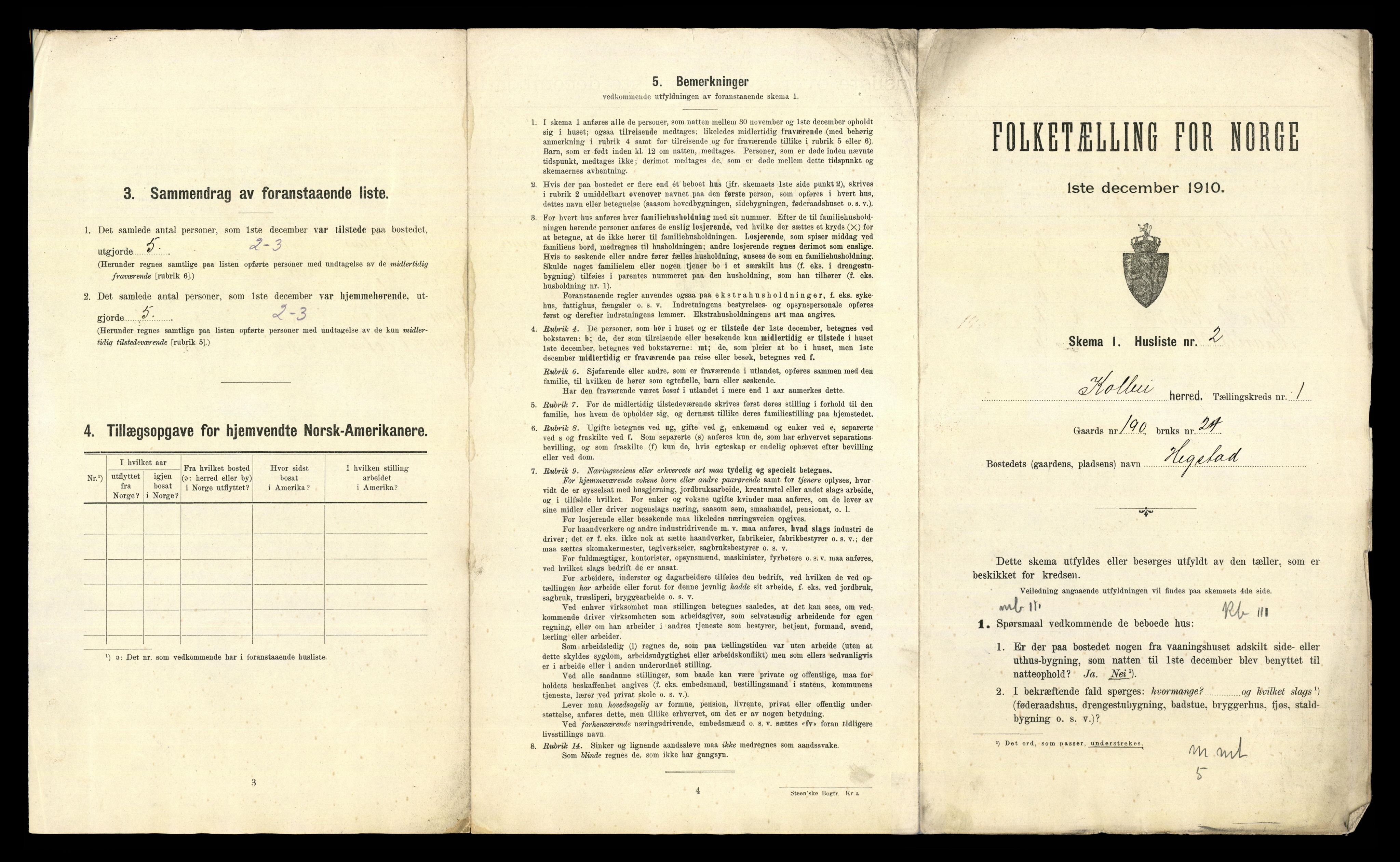 RA, 1910 census for Kolbu, 1910, p. 32