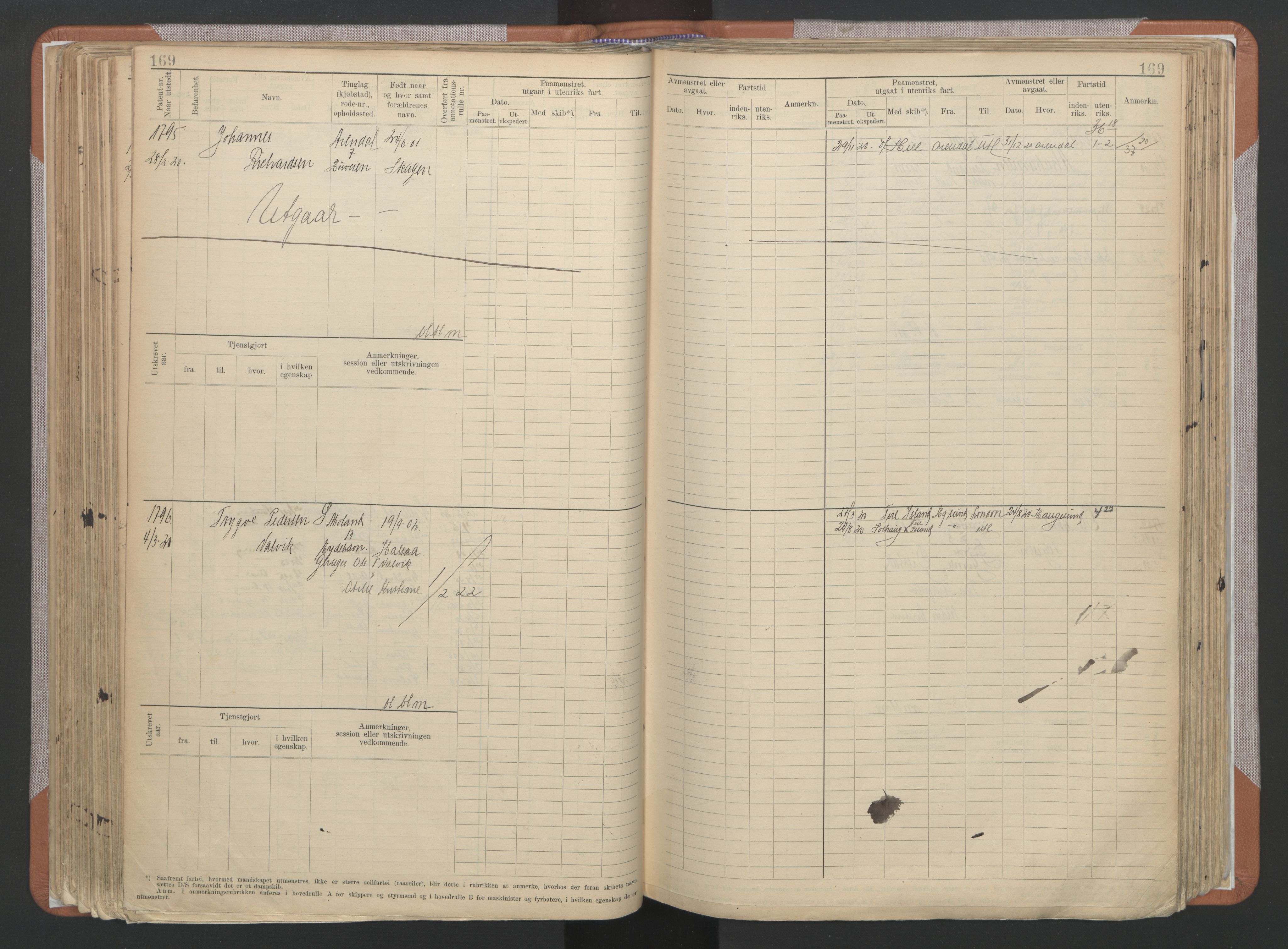 Arendal mønstringskrets, AV/SAK-2031-0012/F/Fb/L0022: Hovedrulle A nr 1466-2242, S-20, 1914-1930, p. 177