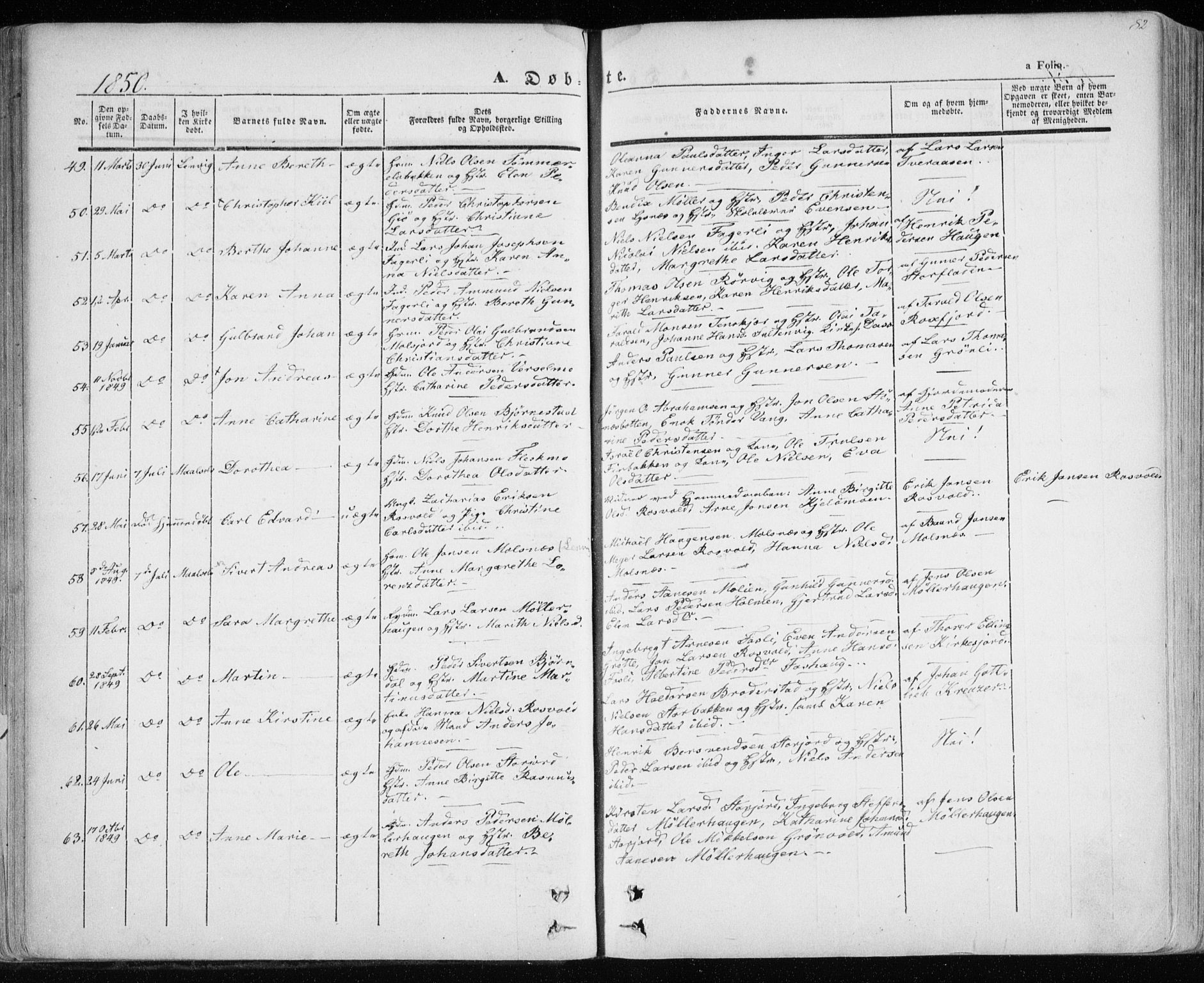 Lenvik sokneprestembete, AV/SATØ-S-1310/H/Ha/Haa/L0006kirke: Parish register (official) no. 6, 1845-1854, p. 82