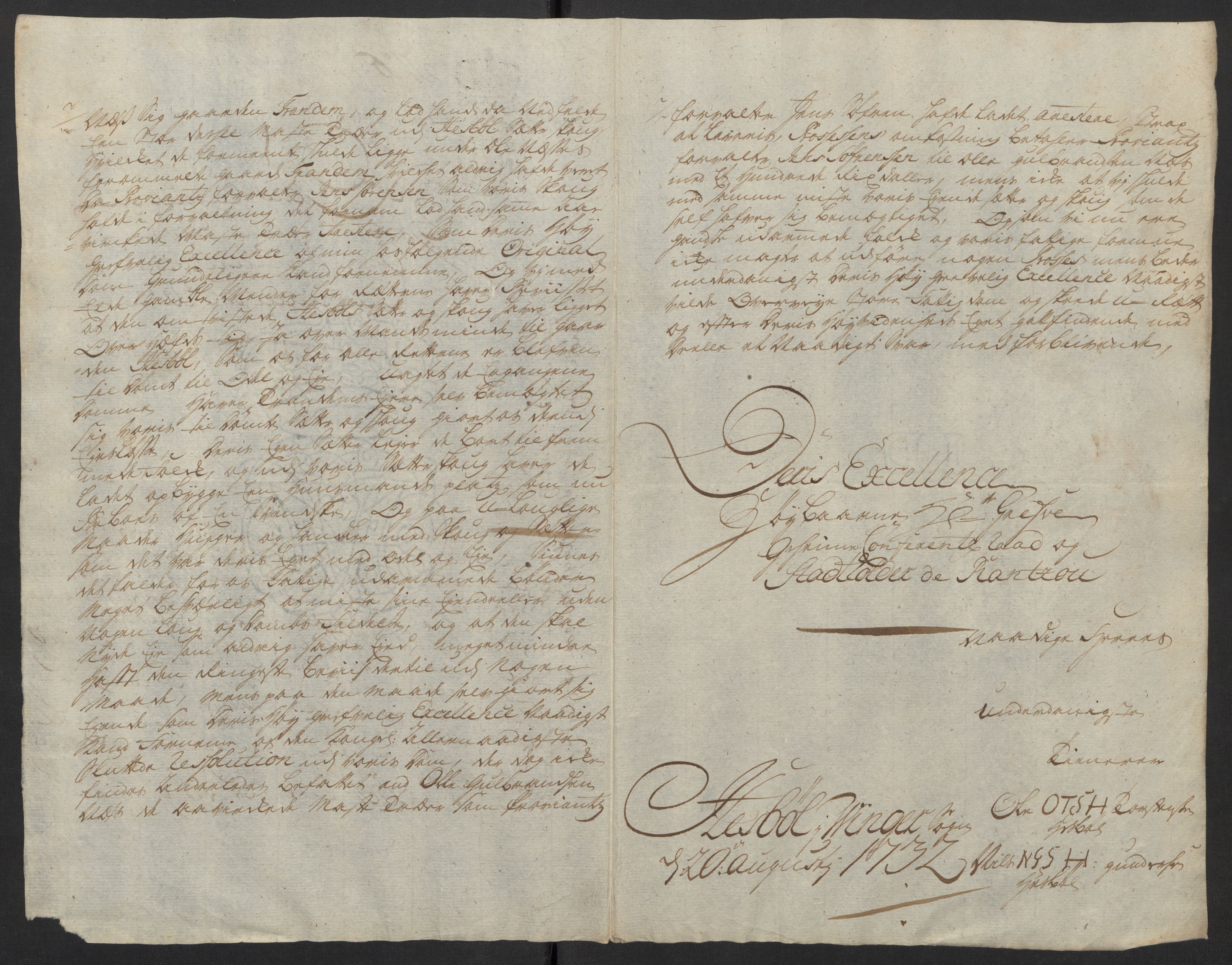 Stattholderembetet 1572-1771, AV/RA-EA-2870/Ef/L0106: Brev fra embetsmenn og andre, 1730-1732, p. 240