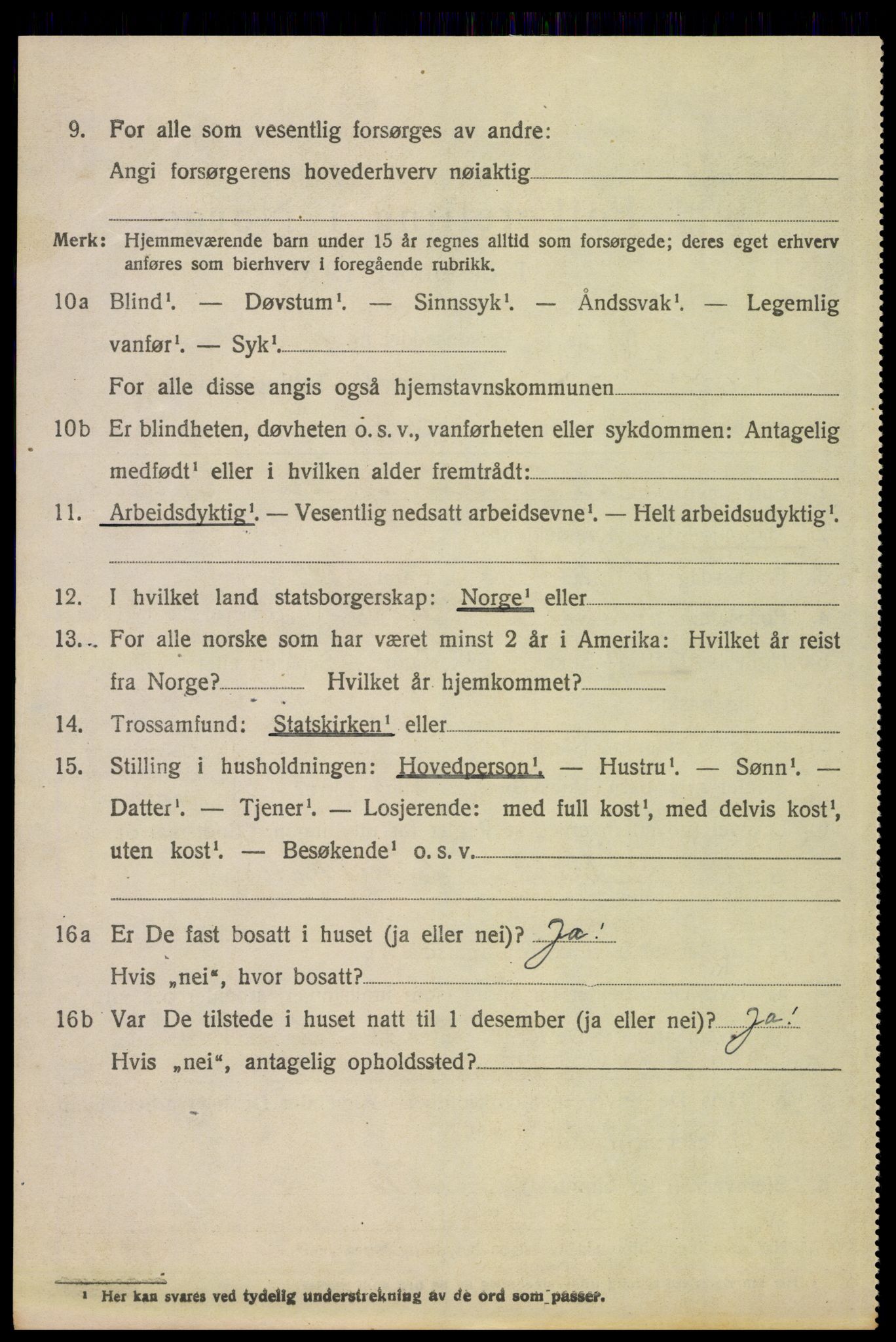 SAH, 1920 census for Alvdal, 1920, p. 3521