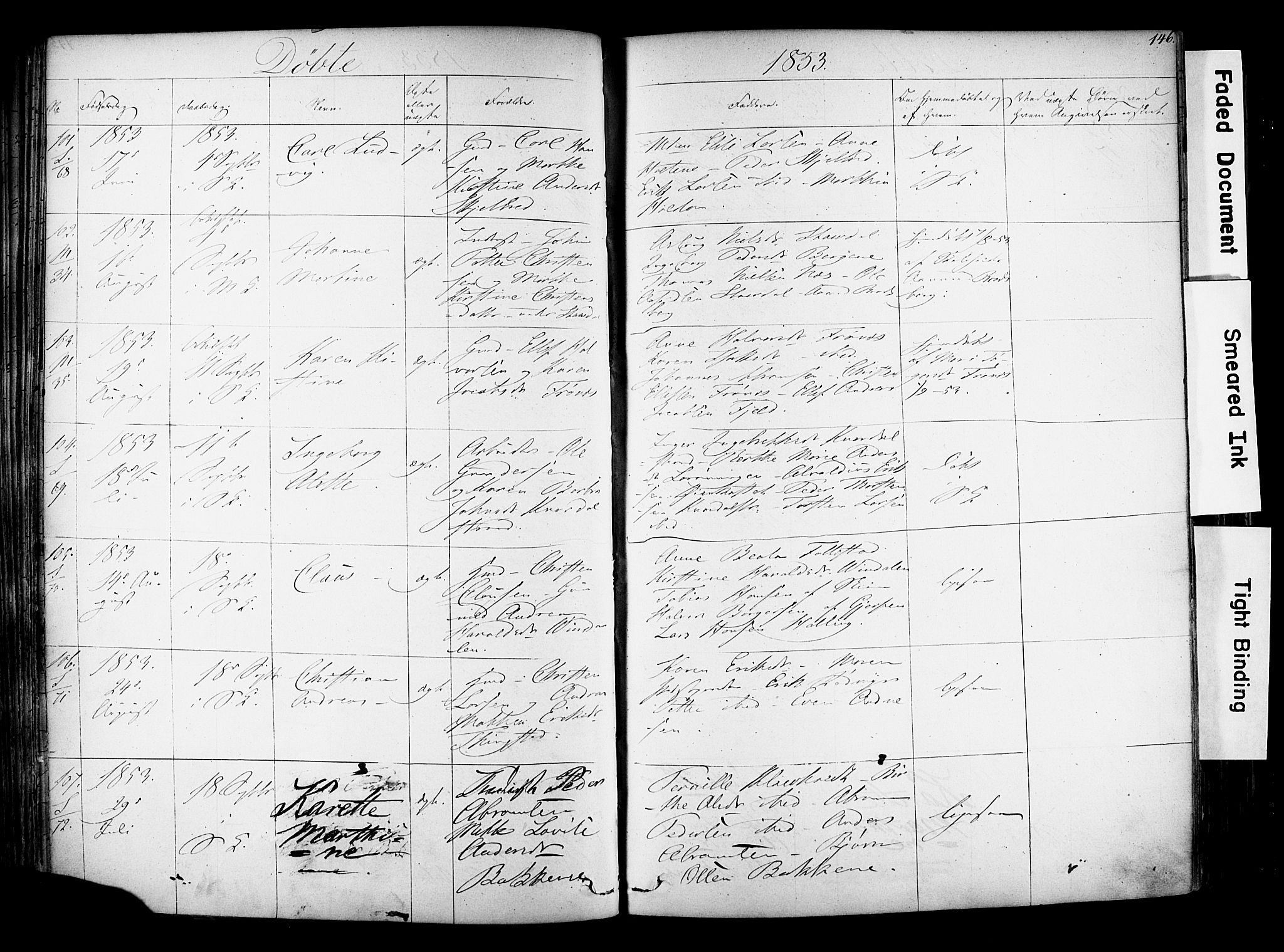 Solum kirkebøker, SAKO/A-306/F/Fa/L0006: Parish register (official) no. I 6, 1844-1855, p. 146