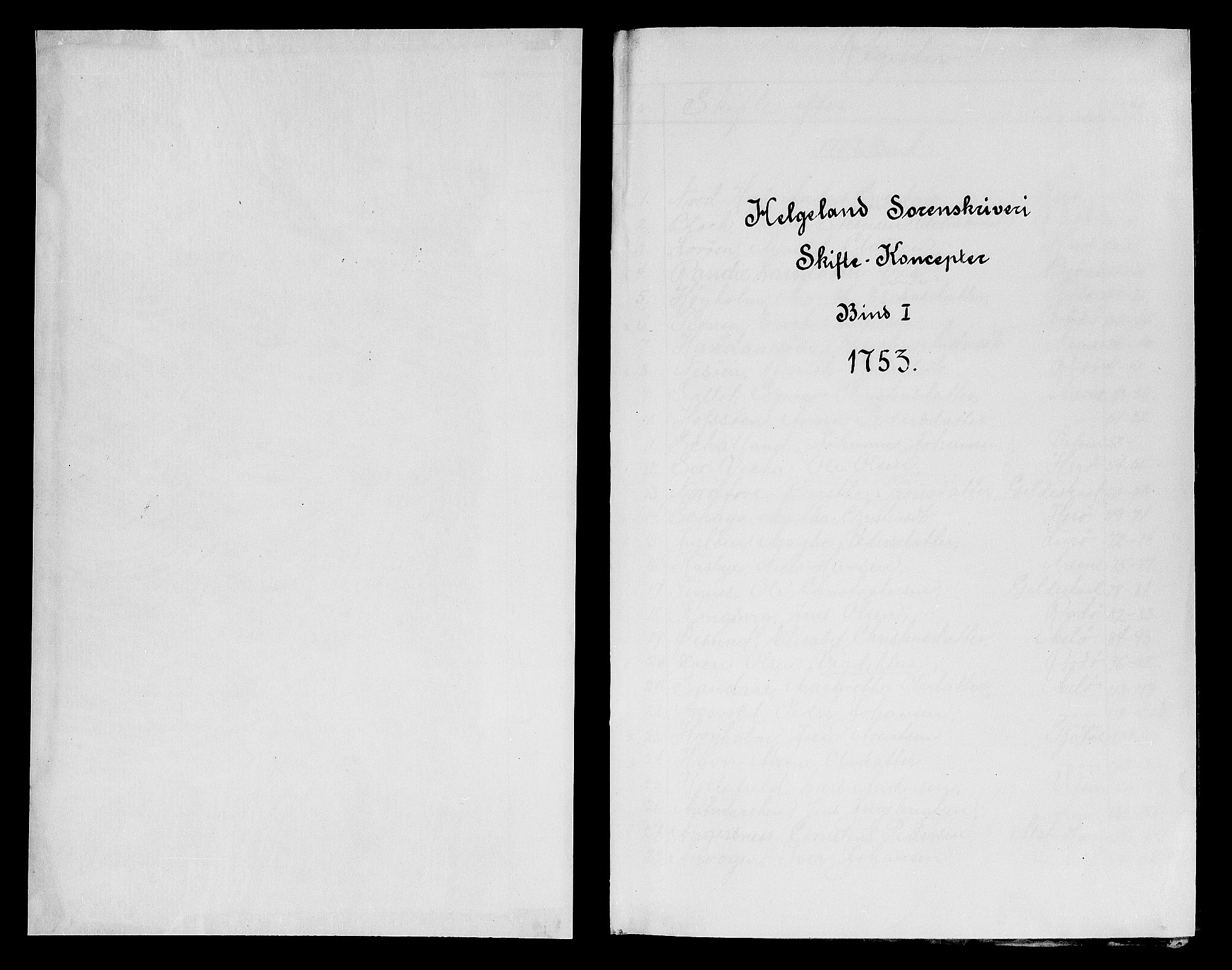 Helgeland sorenskriveri, SAT/A-0004/3/3A/L0028: Konseptprotokoll 13, 1753