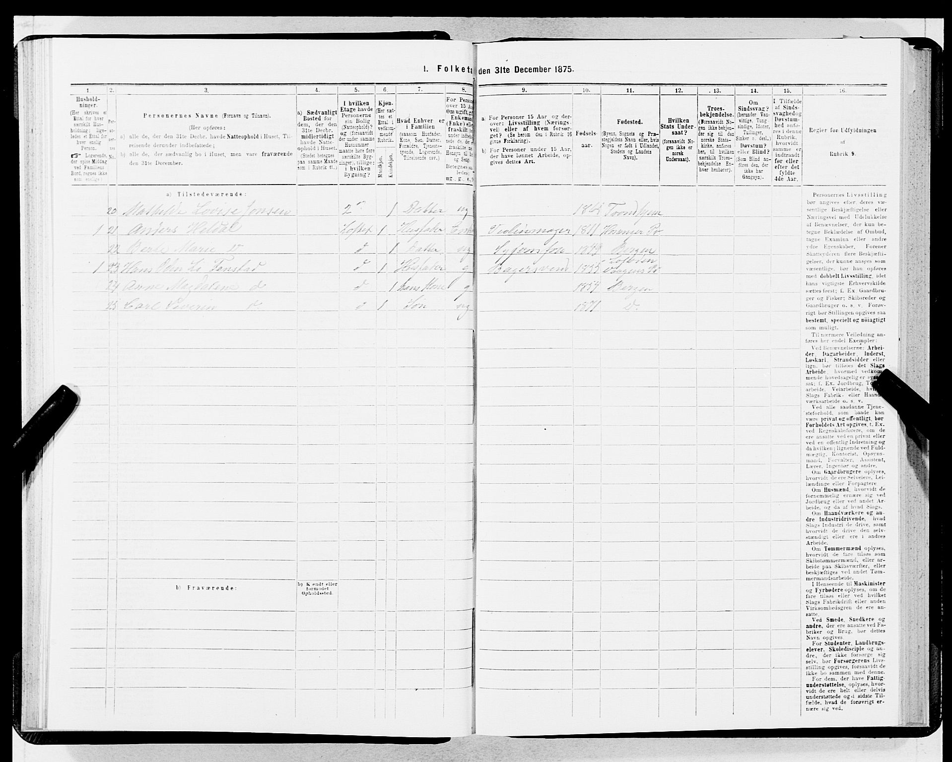 SAB, 1875 census for 1301 Bergen, 1875, p. 2371