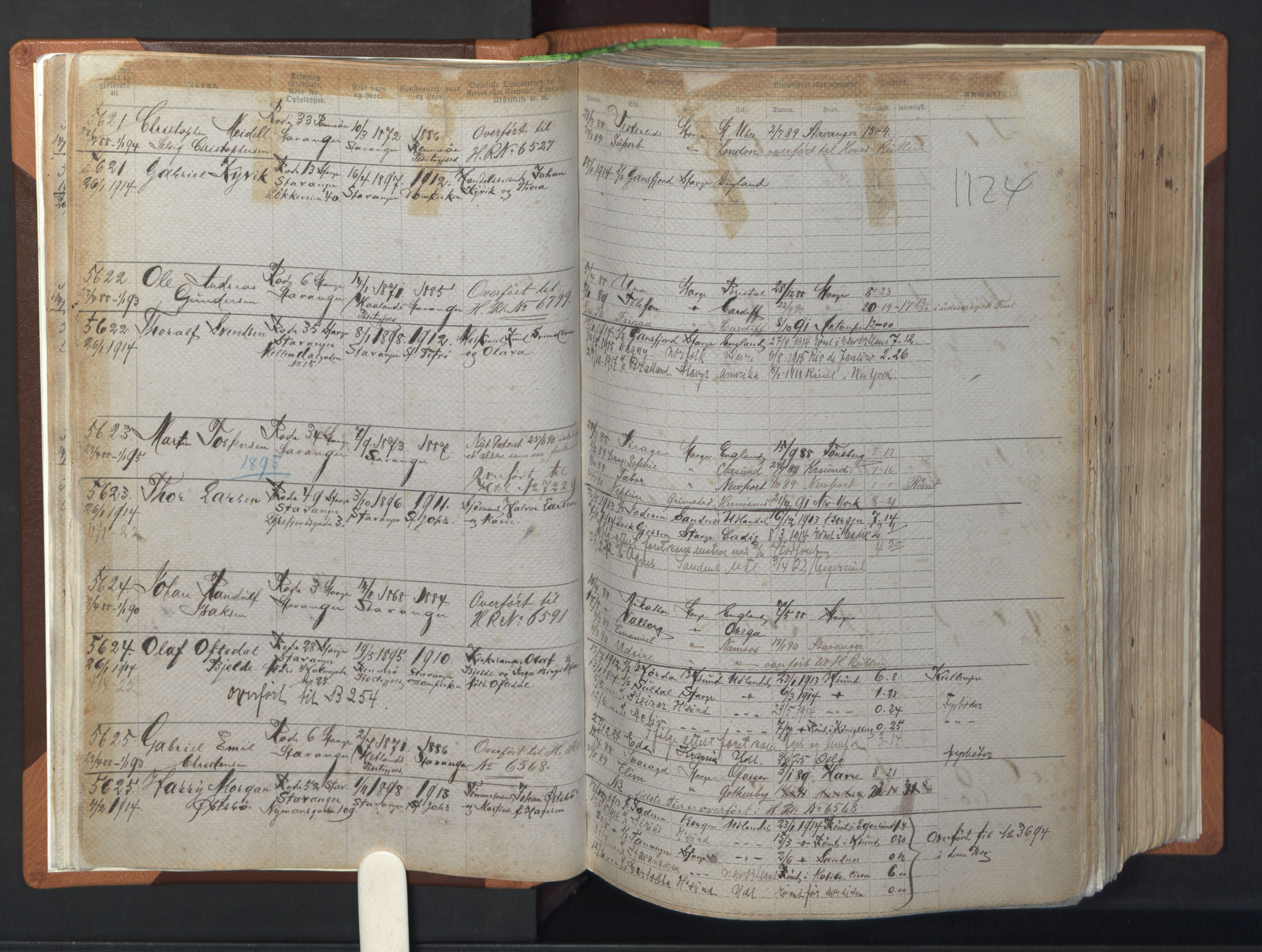 Stavanger sjømannskontor, AV/SAST-A-102006/F/Ff/L0007: Annotasjonsrulle, patentnr. 5506-7180, 1887-1900, p. 29