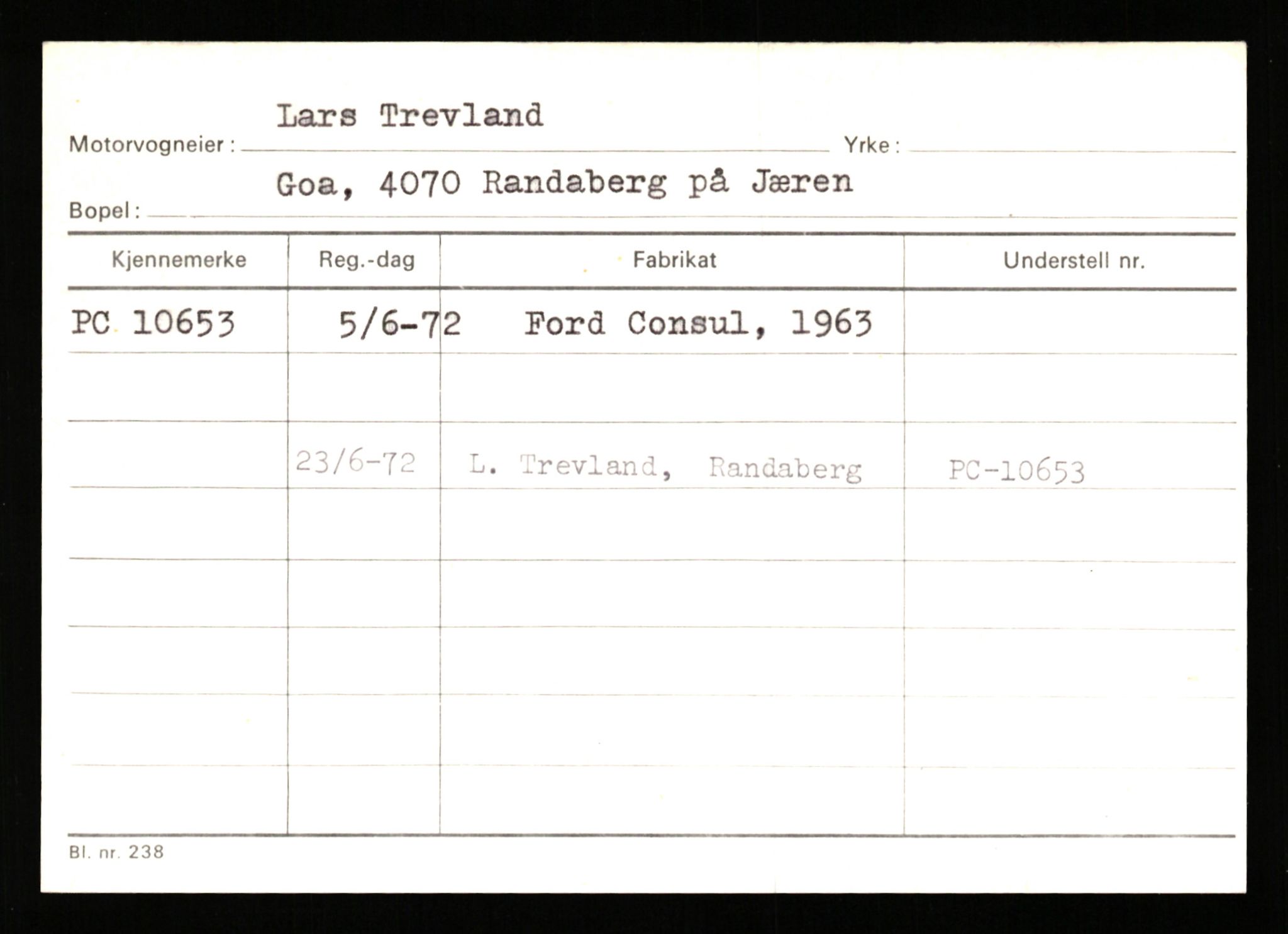 Stavanger trafikkstasjon, AV/SAST-A-101942/0/G/L0003: Registreringsnummer: 10466 - 15496, 1930-1971, p. 171